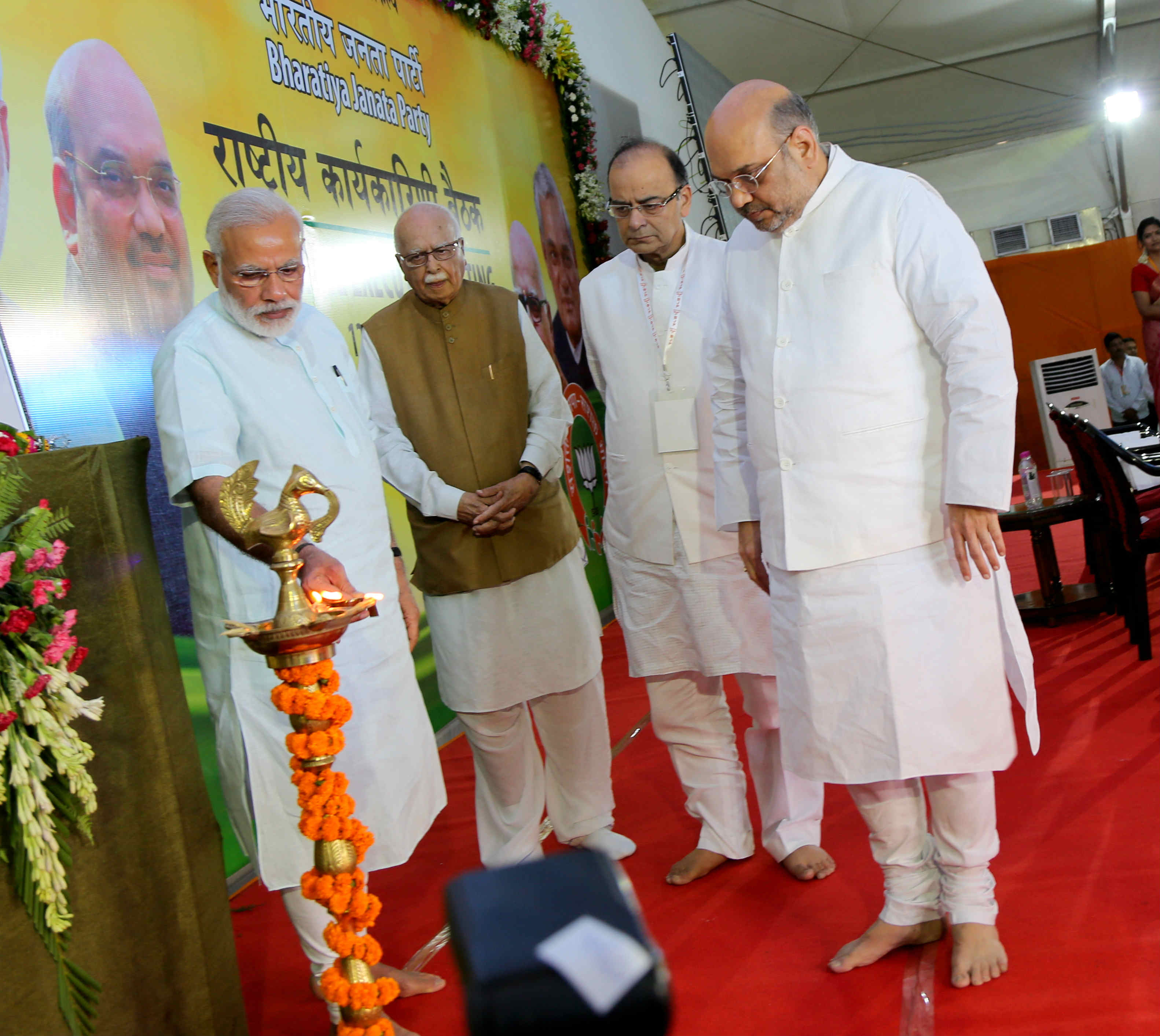 Photo : BJP National Executive Meeting at K.P. College Ground, Allahabad (Uttar Pradesh)