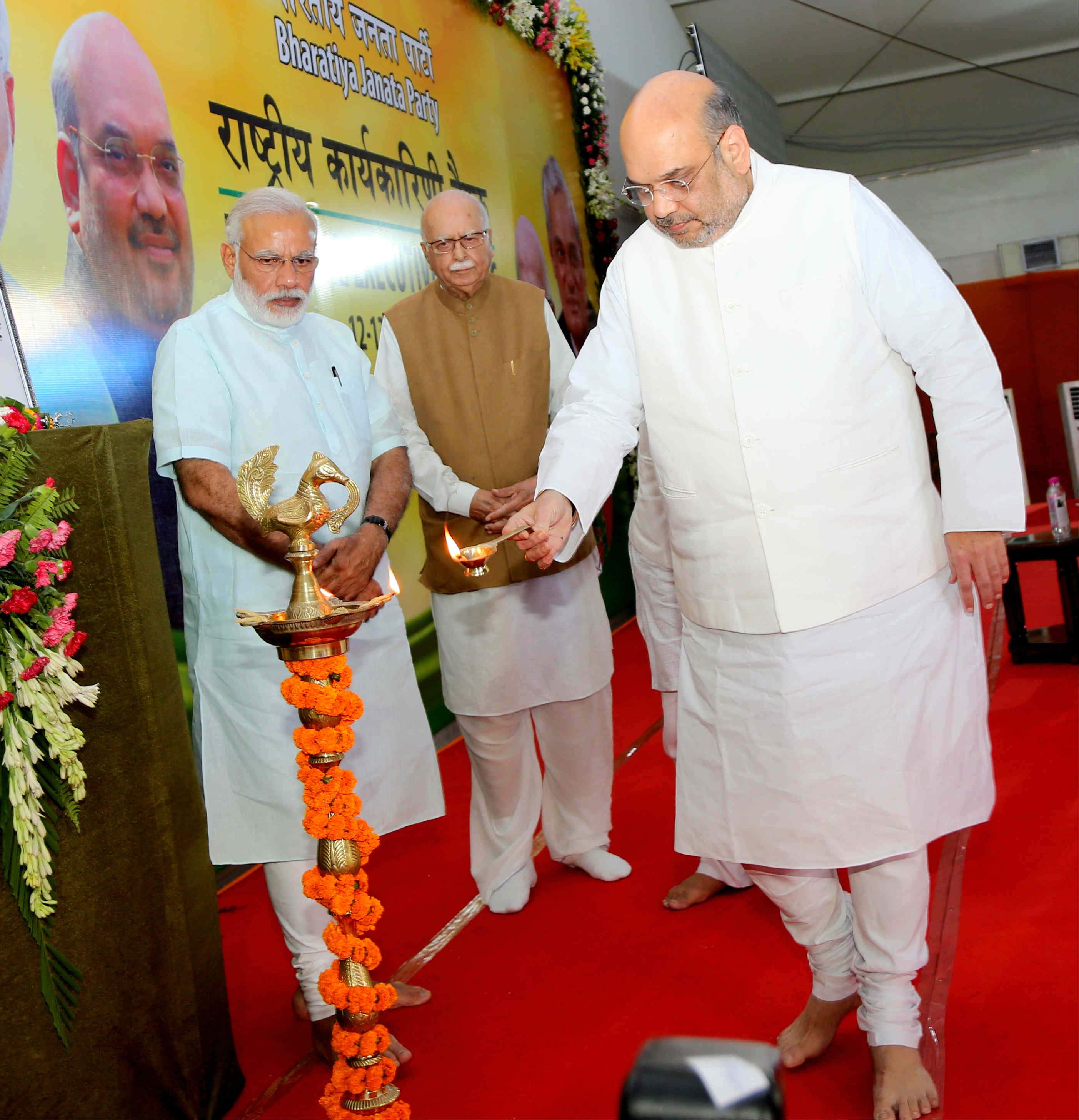 Photo : BJP National Executive Meeting at K.P. College Ground, Allahabad (Uttar Pradesh)