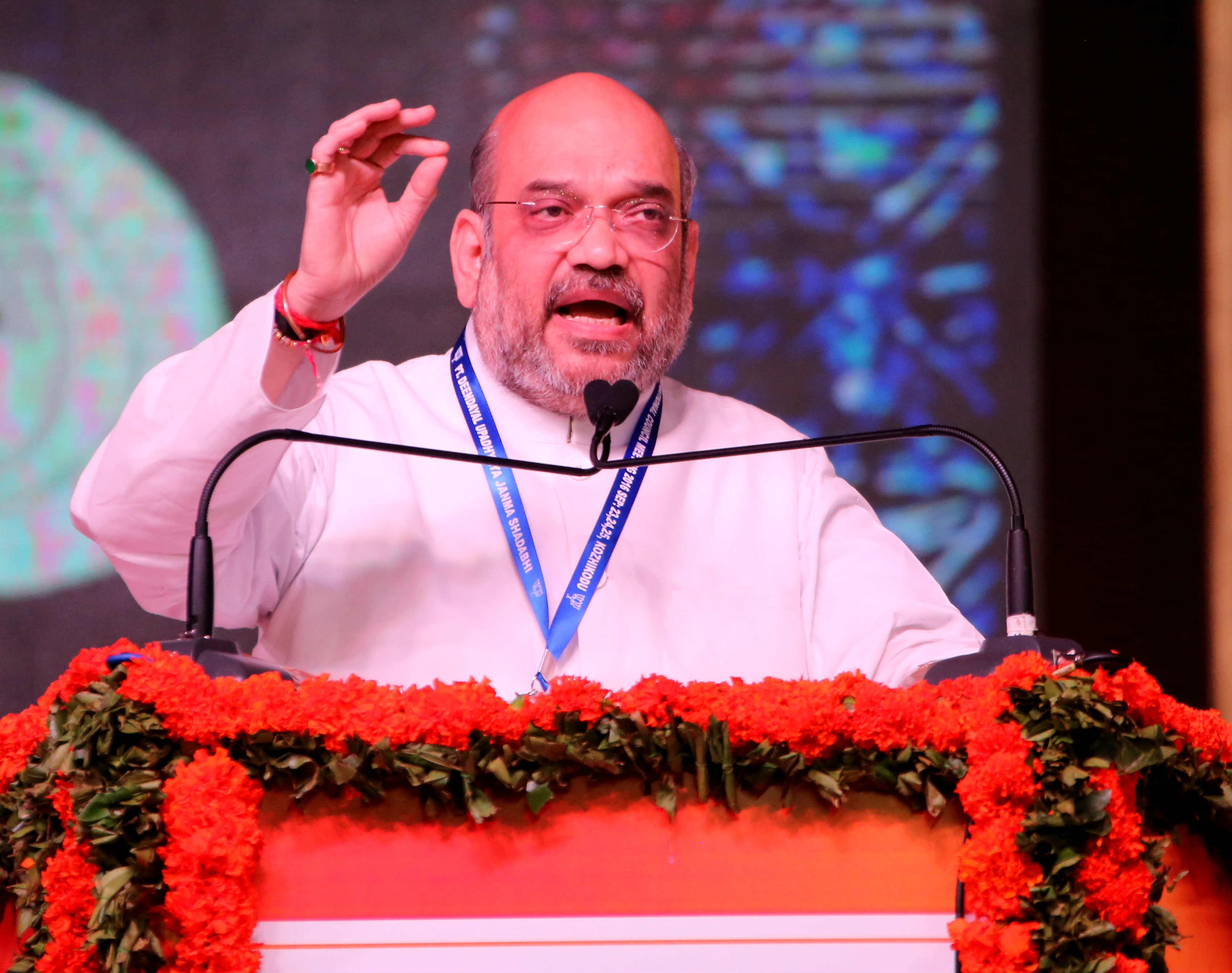 Photo : BJP National President Shri Amit Shah addressing the inaugural session of BJP National Council in Kozhikode, Kerala