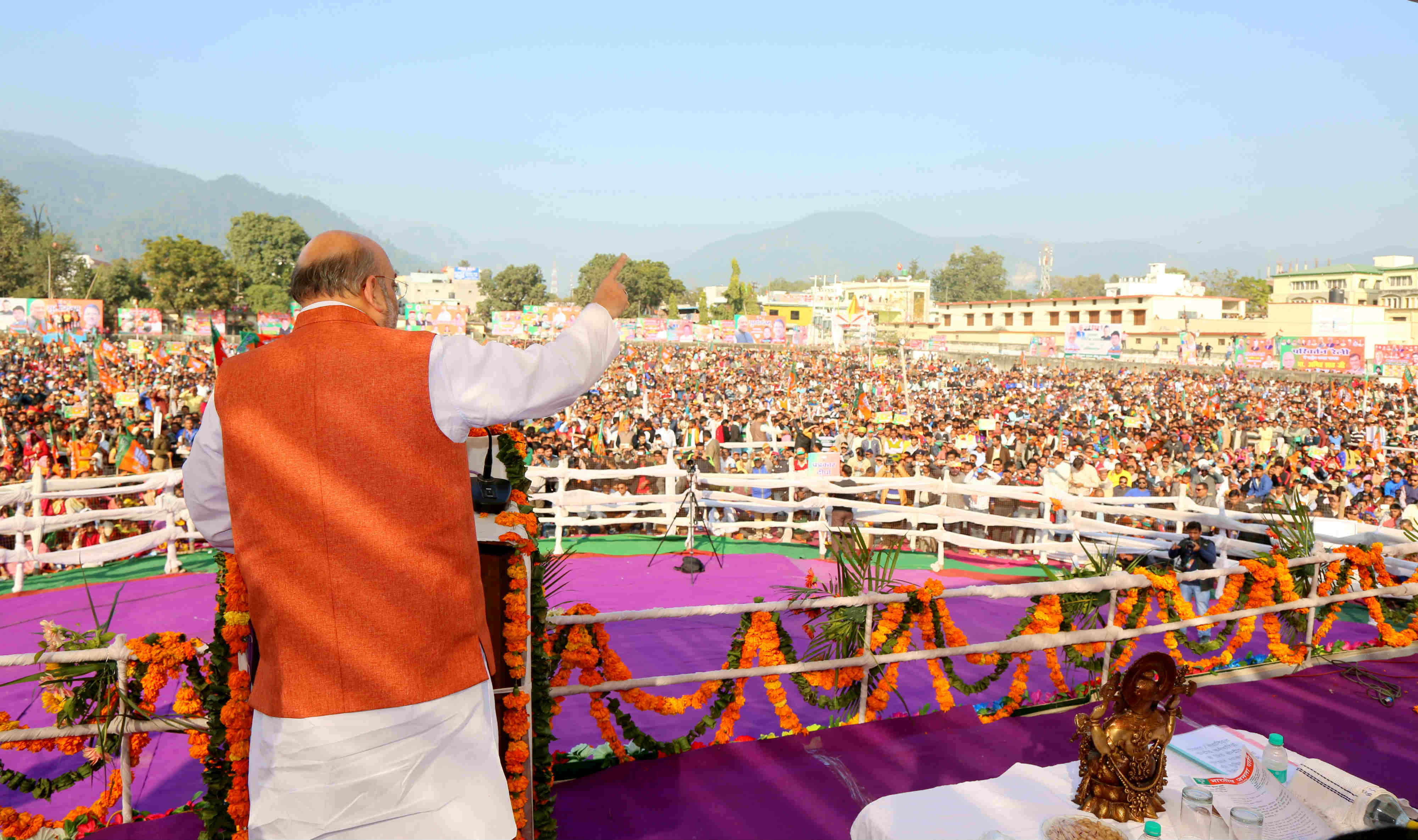 à¤­à¤¾à¤°à¤¤à¥€à¤¯ à¤œà¤¨à¤¤à¤¾ à¤ªà¤¾à¤°à¥à¤Ÿà¥€ à¤•à¥‡ à¤°à¤¾à¤·à¥à¤Ÿà¥à¤°à¥€à¤¯ à¤…à¤§à¥à¤¯à¤•à¥à¤·, à¤¶à¥à¤°à¥€ à¤…à¤®à¤¿à¤¤ à¤¶à¤¾à¤¹ à¤¦à¥à¤µà¤¾à¤°à¤¾ à¤¹à¤²à¥à¤¦à¥à¤µà¤¾à¤¨à¥€ à¤®à¥‡à¤‚ à¤‰à¤¤à¥à¤¤à¤°à¤¾à¤–à¤‚à¤¡ à¤ªà¤°à¤¿à¤µà¤°à¥à¤¤à¤¨ à¤¯à¤¾à¤¤à¥à¤°à¤¾ à¤¸à¤®à¤¾à¤ªà¤¨ à¤•à¥‡ à¤…à¤µà¤¸à¤° à¤ªà¤° à¤¦à¤¿à¤ à¤—à¤ à¤‰à¤¦à¥à¤¬à¥‹à¤§à¤¨ à¤•à¥‡ à¤®à¥à¤–à¥à¤¯ à¤¬à¤¿à¤‚à¤¦à¥