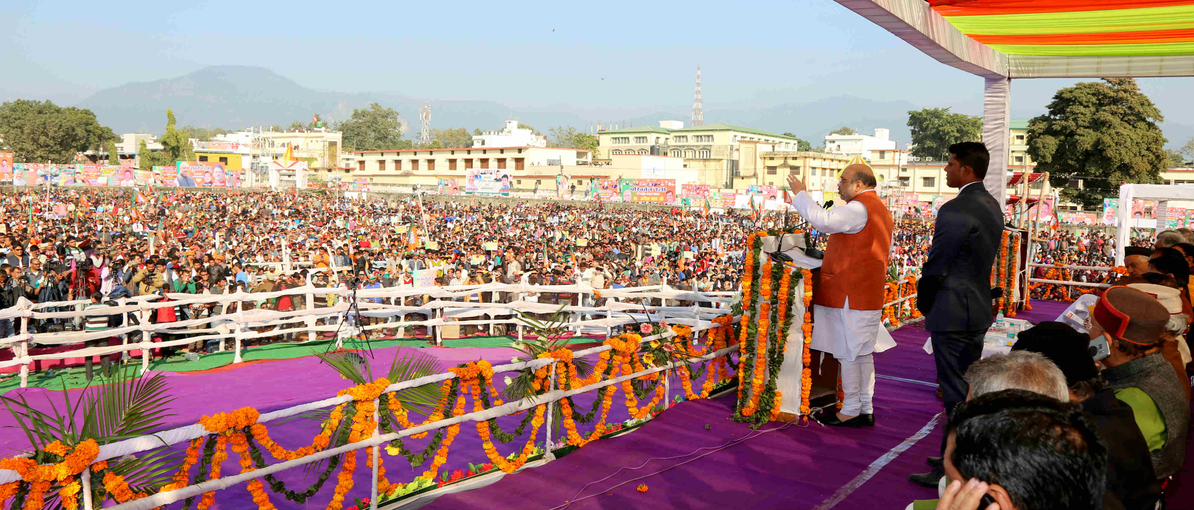 à¤­à¤¾à¤°à¤¤à¥€à¤¯ à¤œà¤¨à¤¤à¤¾ à¤ªà¤¾à¤°à¥à¤Ÿà¥€ à¤•à¥‡ à¤°à¤¾à¤·à¥à¤Ÿà¥à¤°à¥€à¤¯ à¤…à¤§à¥à¤¯à¤•à¥à¤·, à¤¶à¥à¤°à¥€ à¤…à¤®à¤¿à¤¤ à¤¶à¤¾à¤¹ à¤¦à¥à¤µà¤¾à¤°à¤¾ à¤¹à¤²à¥à¤¦à¥à¤µà¤¾à¤¨à¥€ à¤®à¥‡à¤‚ à¤‰à¤¤à¥à¤¤à¤°à¤¾à¤–à¤‚à¤¡ à¤ªà¤°à¤¿à¤µà¤°à¥à¤¤à¤¨ à¤¯à¤¾à¤¤à¥à¤°à¤¾ à¤¸à¤®à¤¾à¤ªà¤¨ à¤•à¥‡ à¤…à¤µà¤¸à¤° à¤ªà¤° à¤¦à¤¿à¤ à¤—à¤ à¤‰à¤¦à¥à¤¬à¥‹à¤§à¤¨ à¤•à¥‡ à¤®à¥à¤–à¥à¤¯ à¤¬à¤¿à¤‚à¤¦à¥