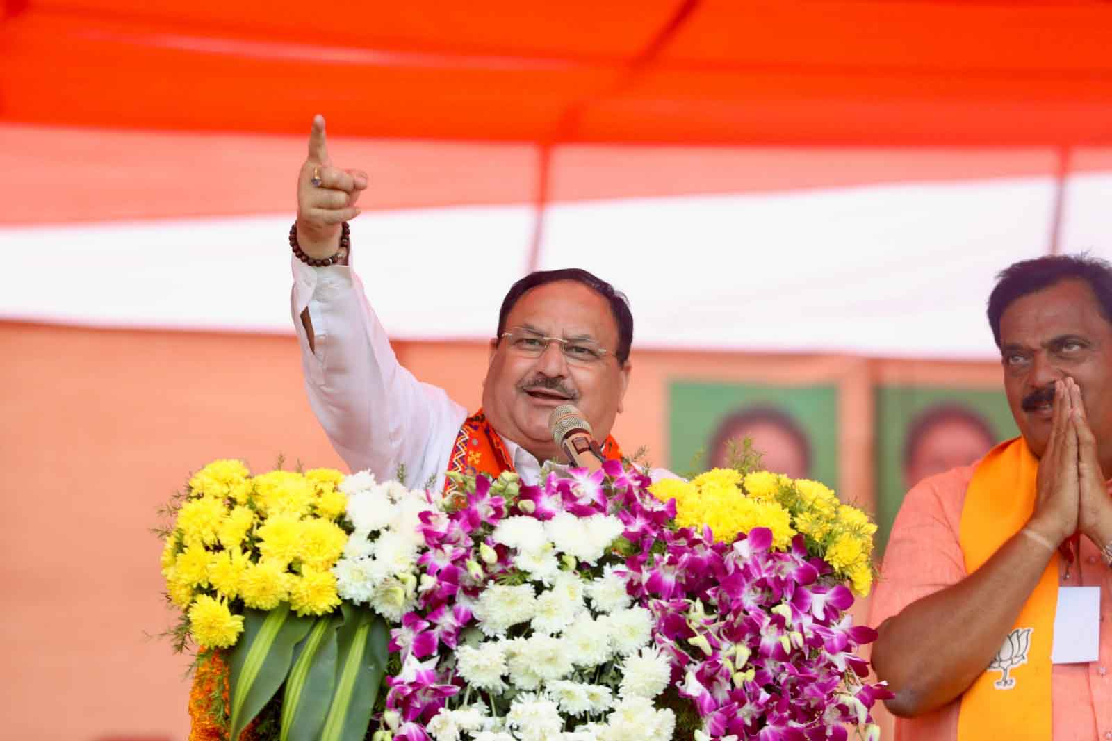 BJP National President Shri J.P. Nadda addressing a public meeting in Bodhan (Telangana)