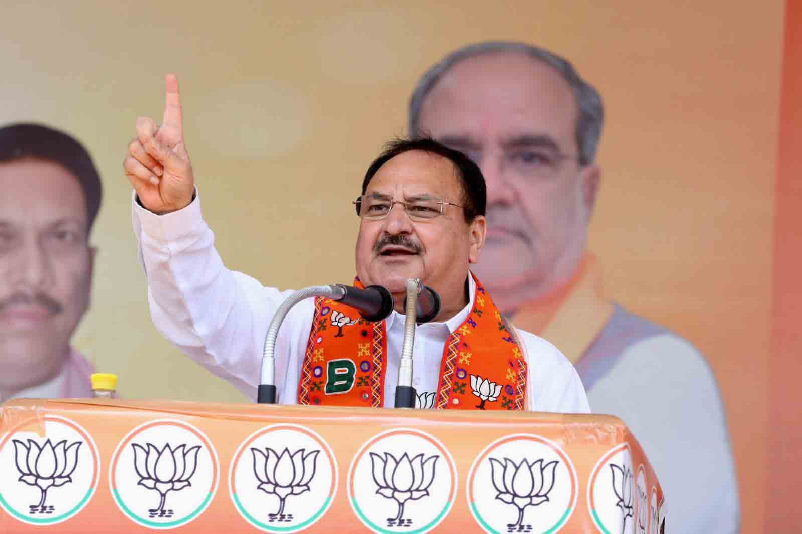 Hon'ble BJP National President Shri J.P. Nadda addressing a public rally at Bharat Ground, Rampur (Uttar Pradesh)