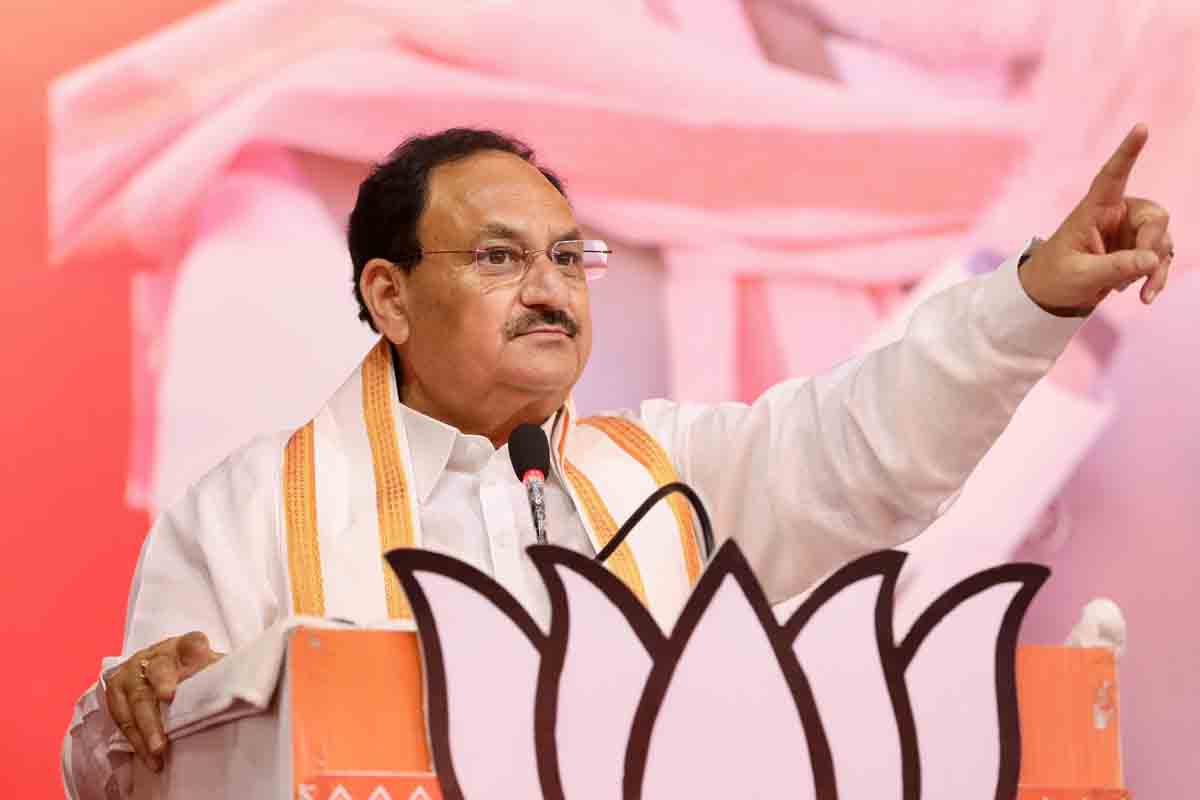 Hon'ble BJP National President Shri J.P. Nadda addressing prabhavi matdata sammelan in Varanasi (Uttar Pradesh)