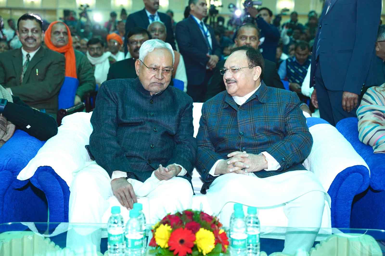 Hon'ble BJP National President Shri J.P. Nadda attended the Oath ceremony of Chief Minister Shri Nitish Kumar in Patna (Bihar)