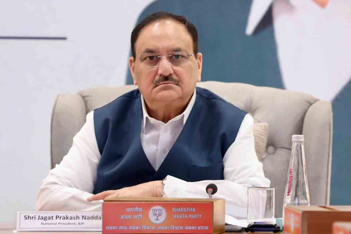 Hon'ble BJP National President Shri J.P. Nadda listened to the 112th of Hon'ble Prime Minister Shri Narendra Modi ji's "Mann ki Baat" with the party's senior leaders & BJP Chief Ministers & Deputy Chief Ministers at BJP HQ, New Delhi