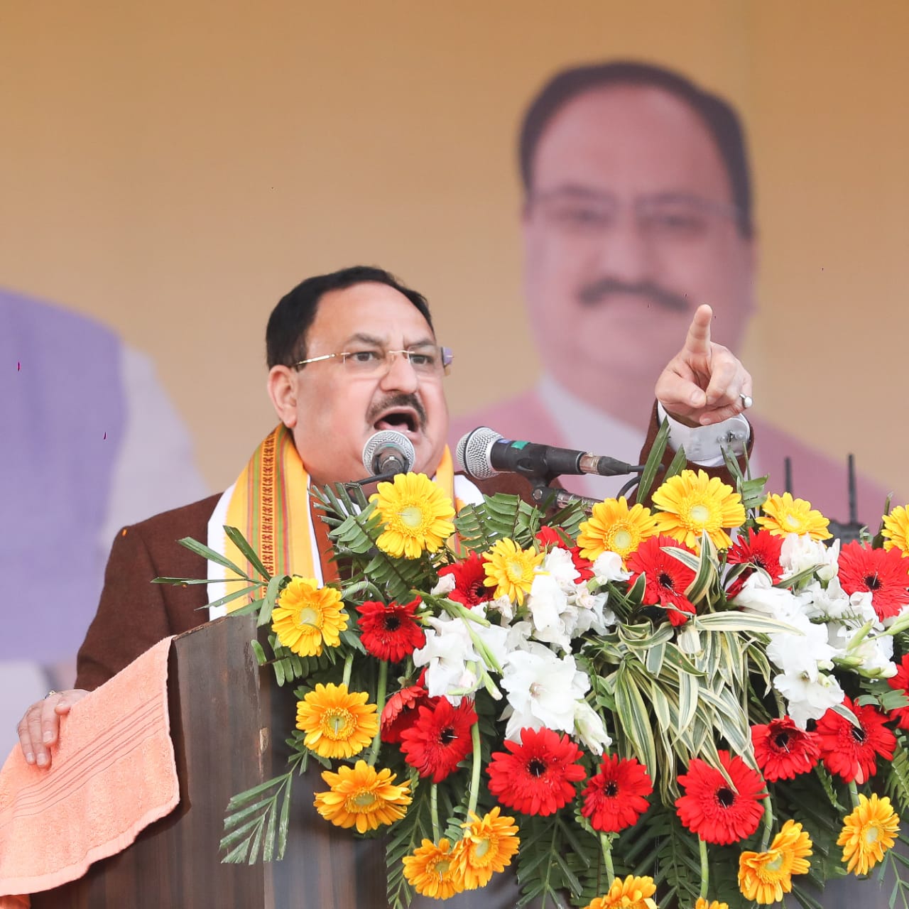 BJP National President Shri J.P. Nadda addressing Jan-Vishwas Yatra rally in Lucknow (Uttar Pradesh)