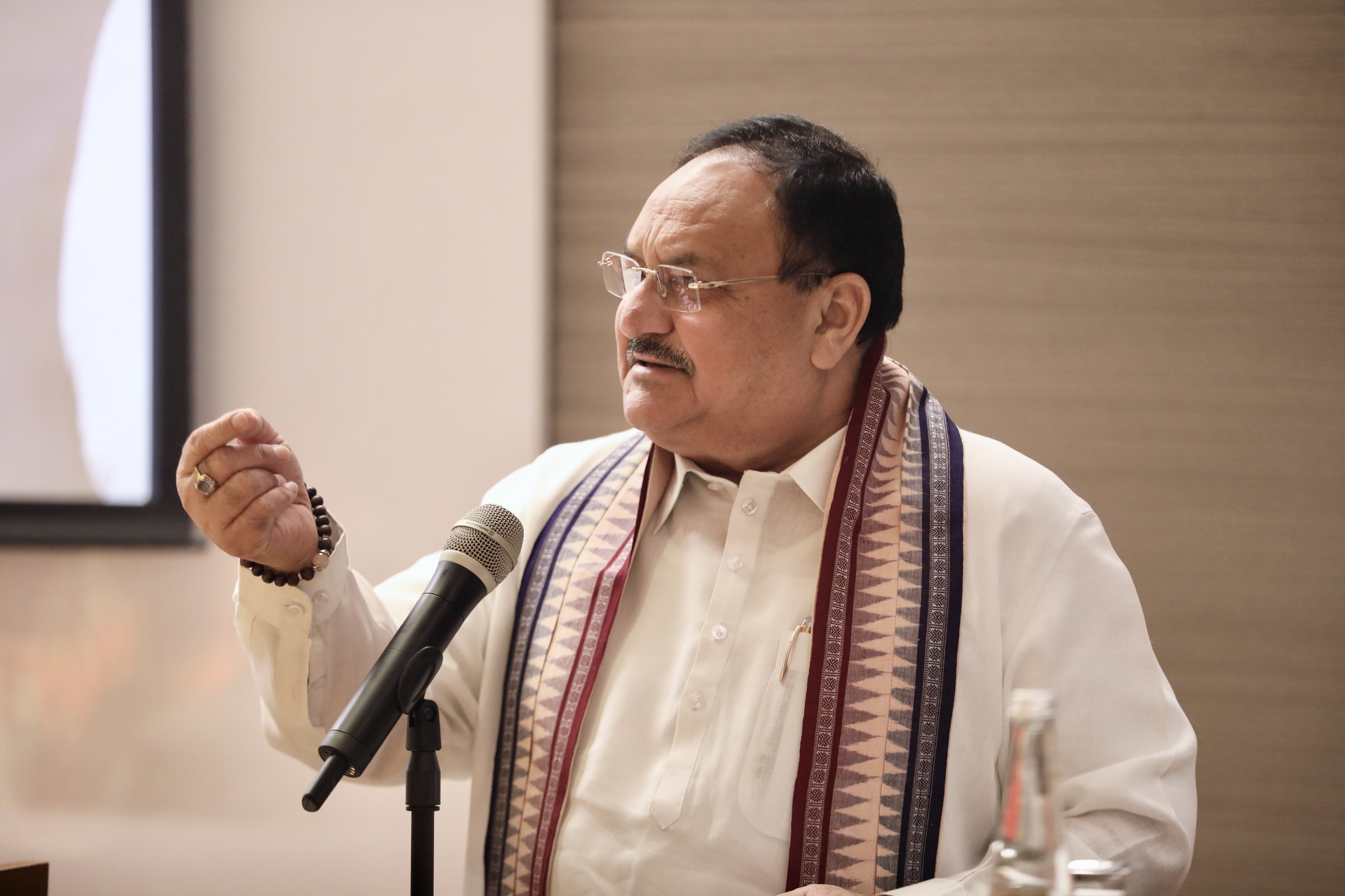 Hon'ble BJP National President Shri J.P. Nadda addressing BJP Kshetriya Baithak at BJP HQ Extension New Delhi