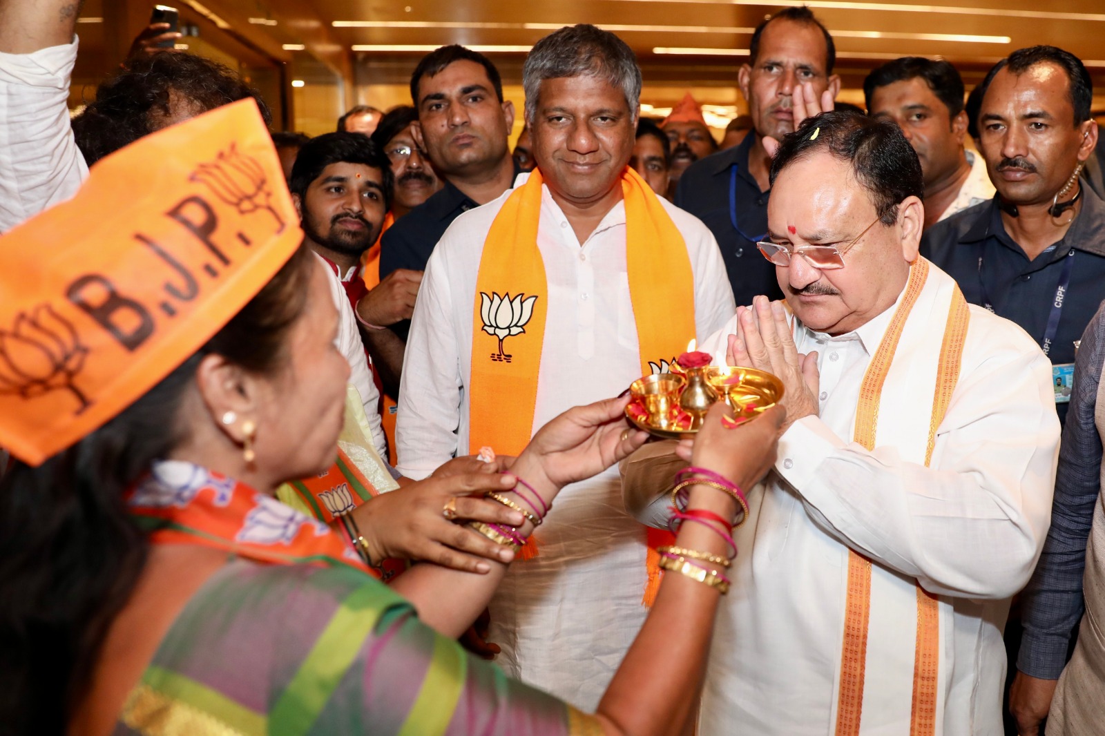 Hon'ble BJP National President Shri J.P. Nadda while addressing Sakthi Kendra Pramukh Sammelan in Hubli (Karnataka)