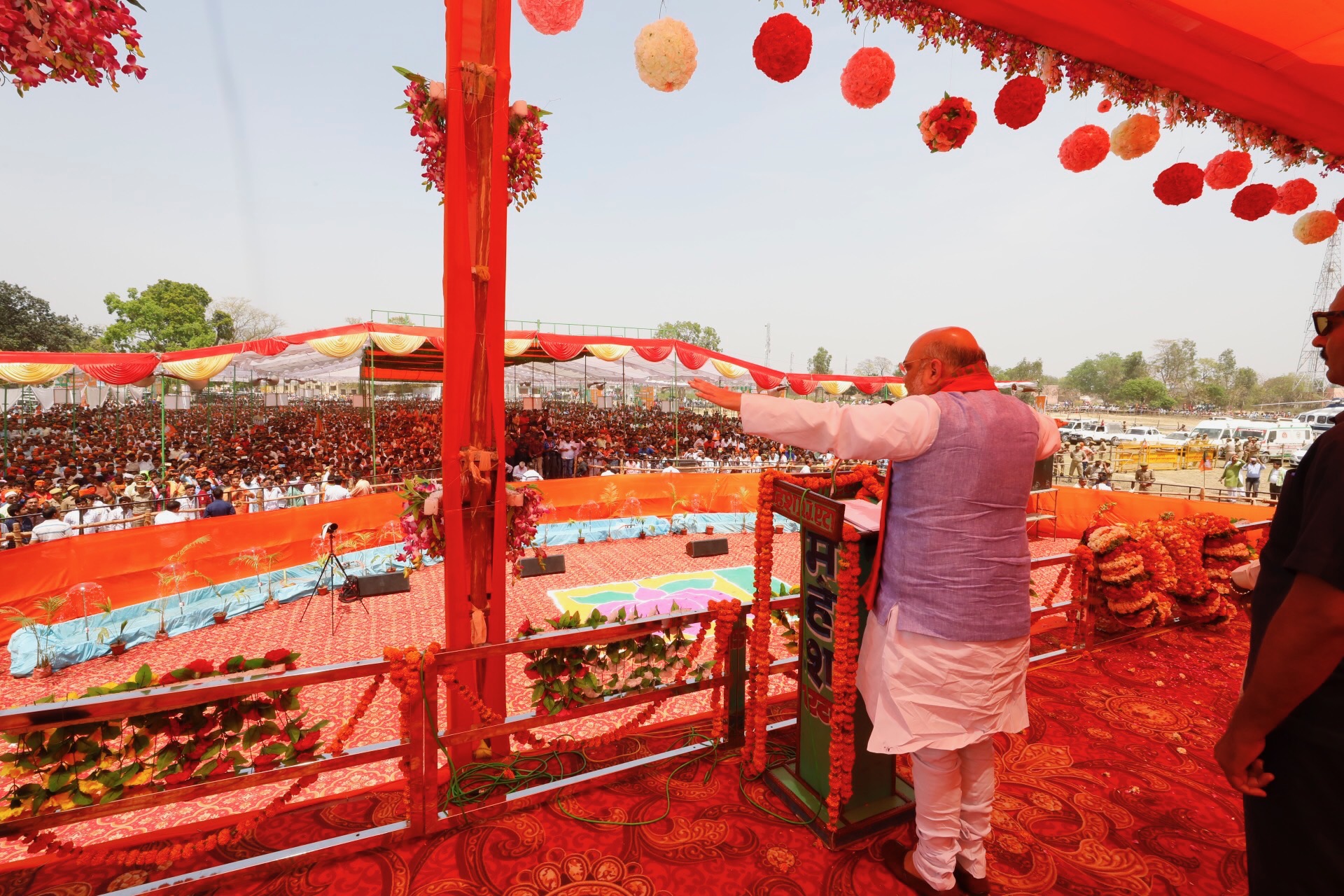  BJP National President, Shri Amit Shah addressing a public meeting in Kasganj (Uttar Pradesh)