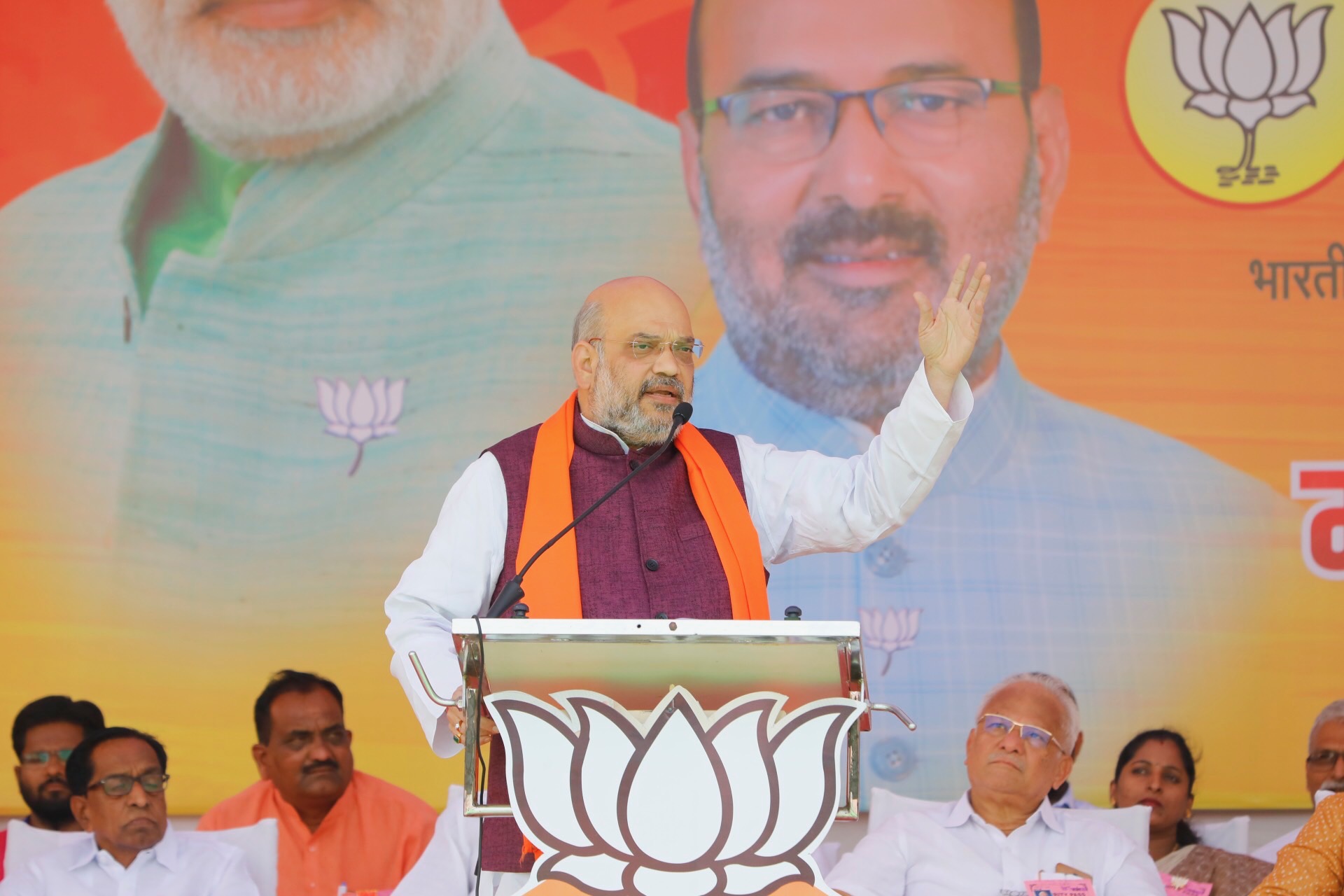  BJP National President, Shri Amit Shah addressing a public meeting in Sangli (Maharashtra)