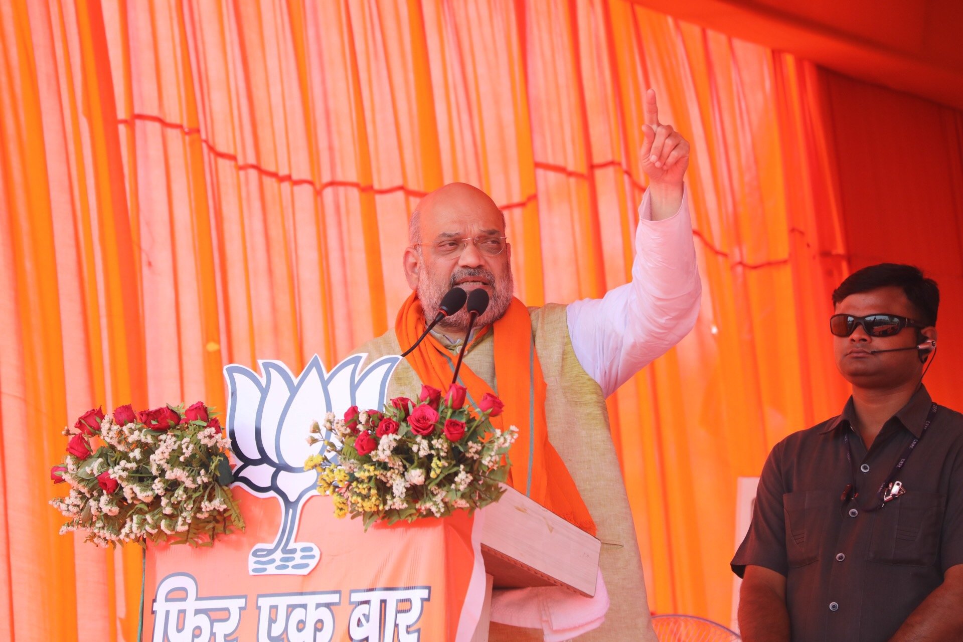  BJP National President Shri Amit Shah addressing a public meeting in Fatehpur (Uttar Pradesh)