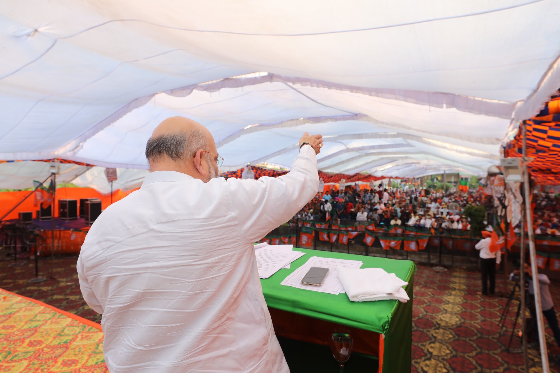 BJP National President Shri Amit Shah addressing a public meeting in Amritsar (Punjab)