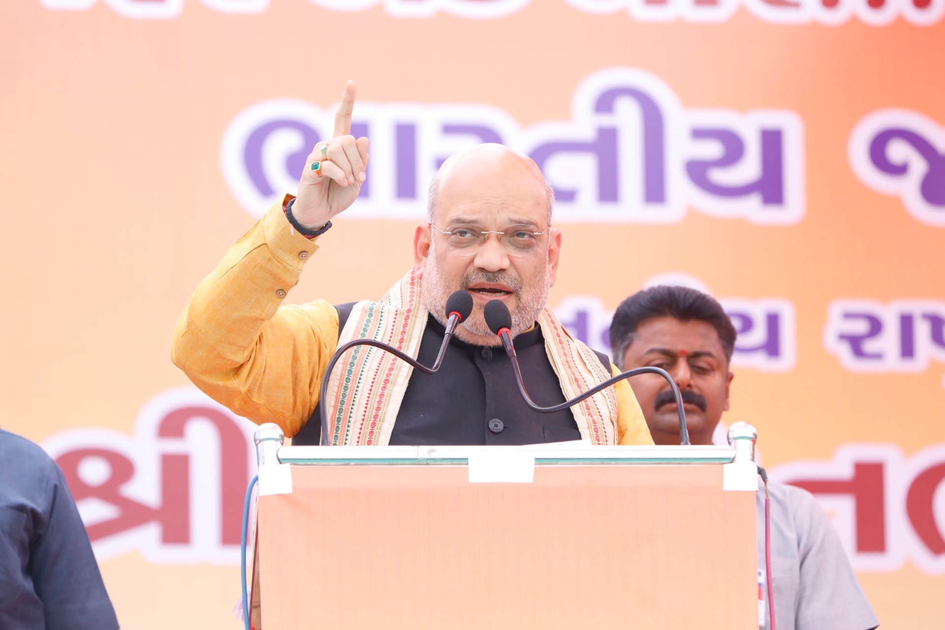  BJP National President, Shri Amit Shah addressing a public meeting in Bodeli, Chhota Udaipur (Gujarat)