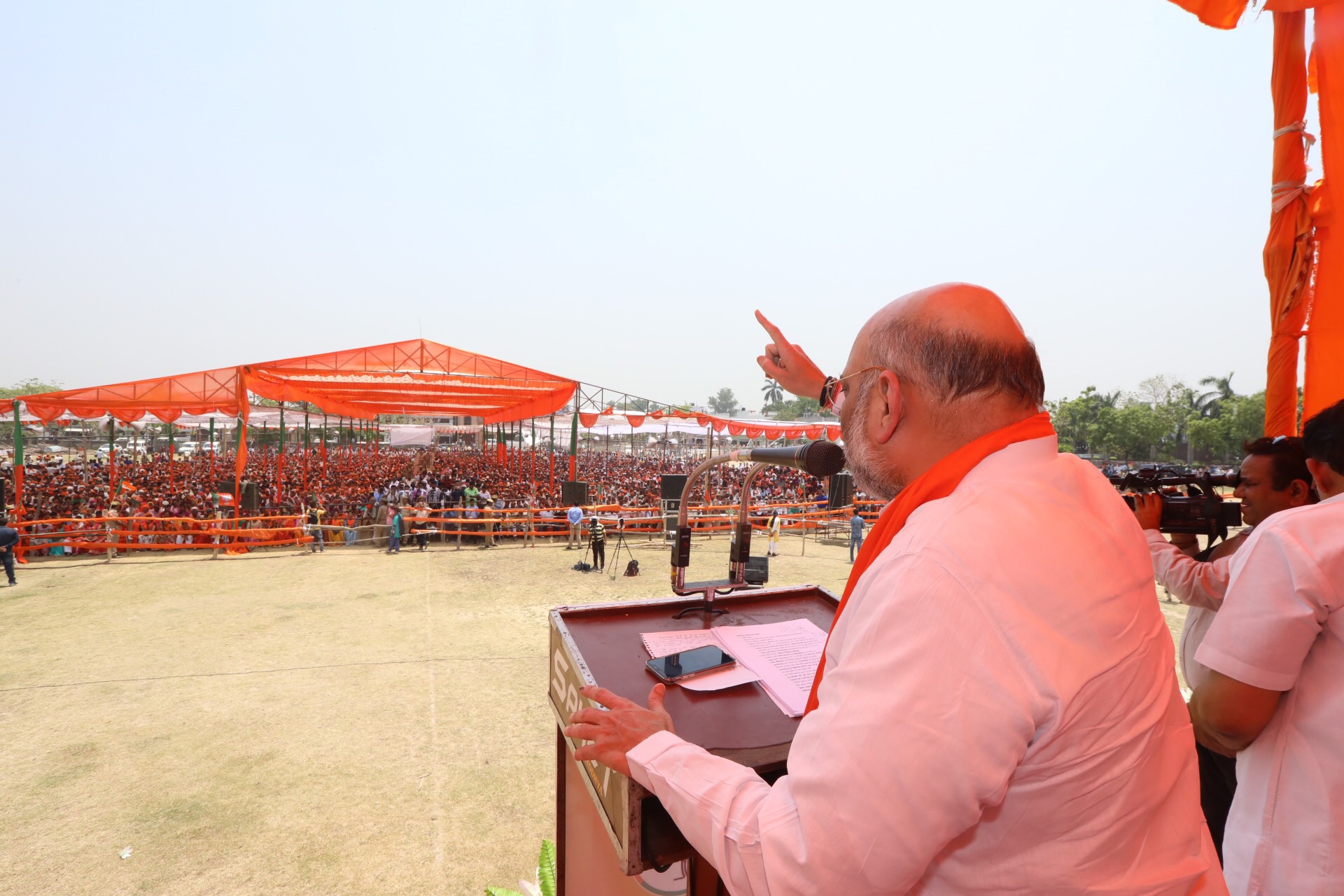  BJP National President Shri Amit Shah addressing a public meeting in Balrampur (Uttar Pradesh).