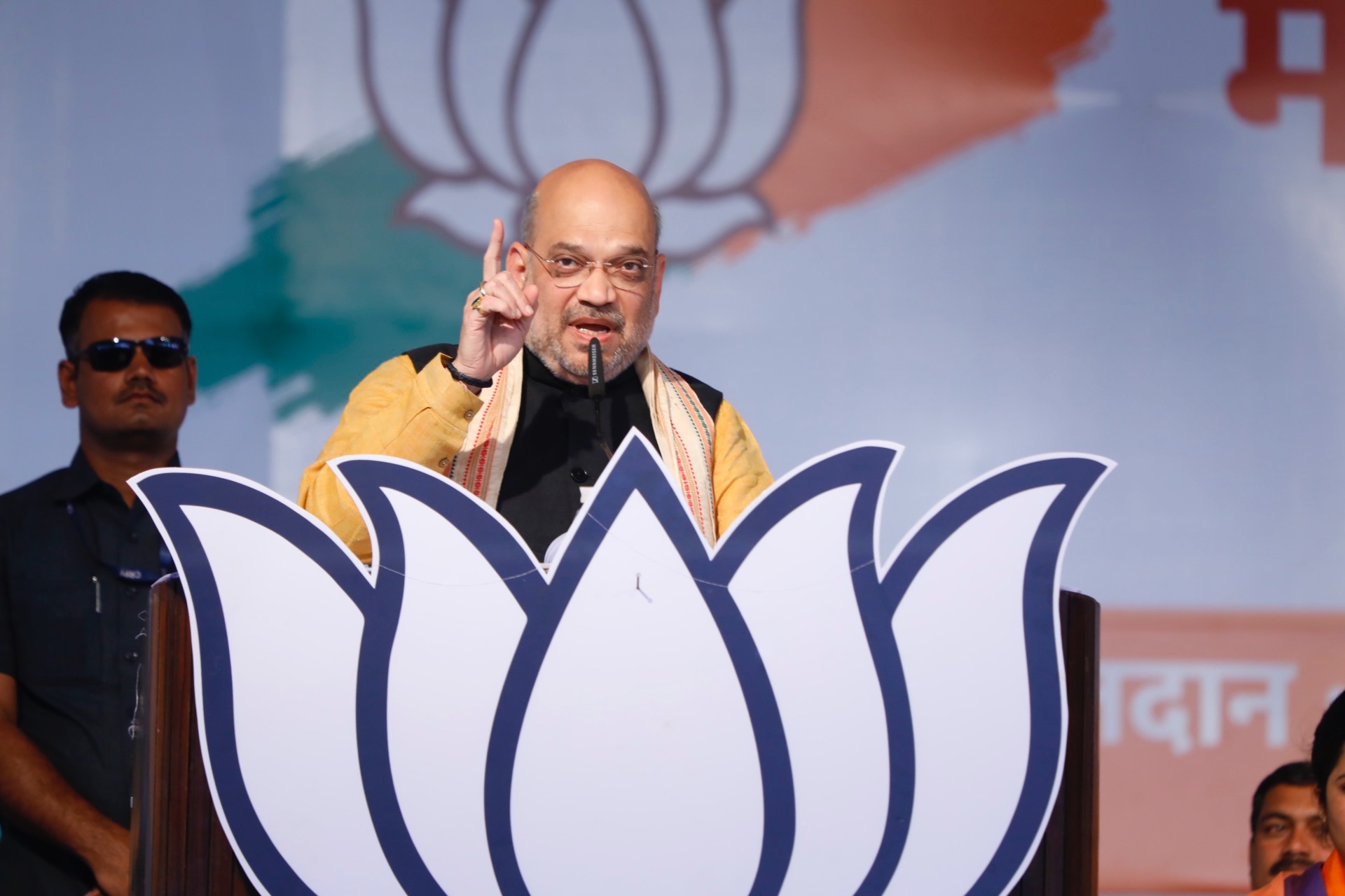 BJP National President Shri Amit Shah addressing a public meeting in Baramati, Pune (Maharashtra)