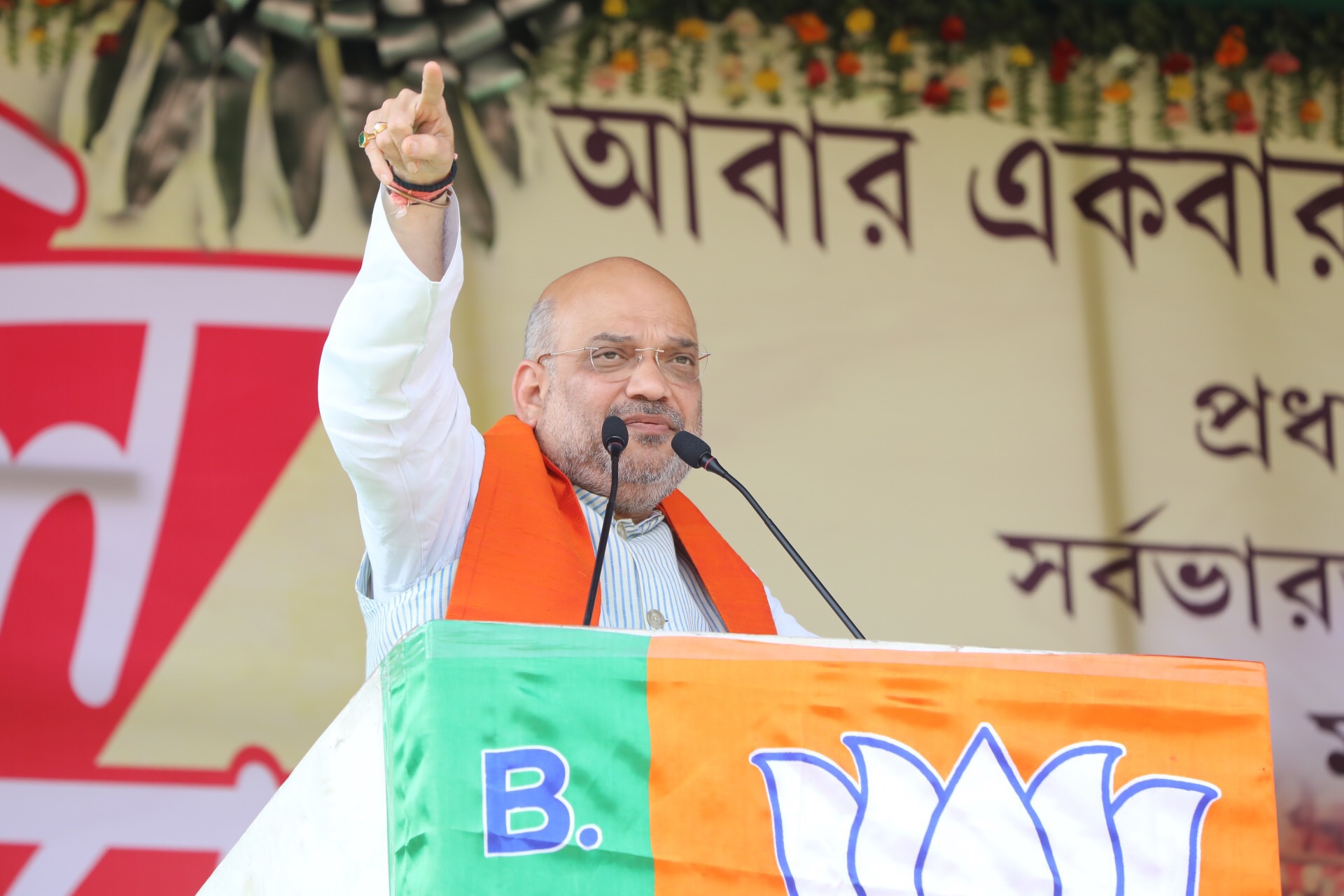 BJP National President, Shri Amit Shah addressing a public meeting in Nadia, Krishnanagar (West Bengal).