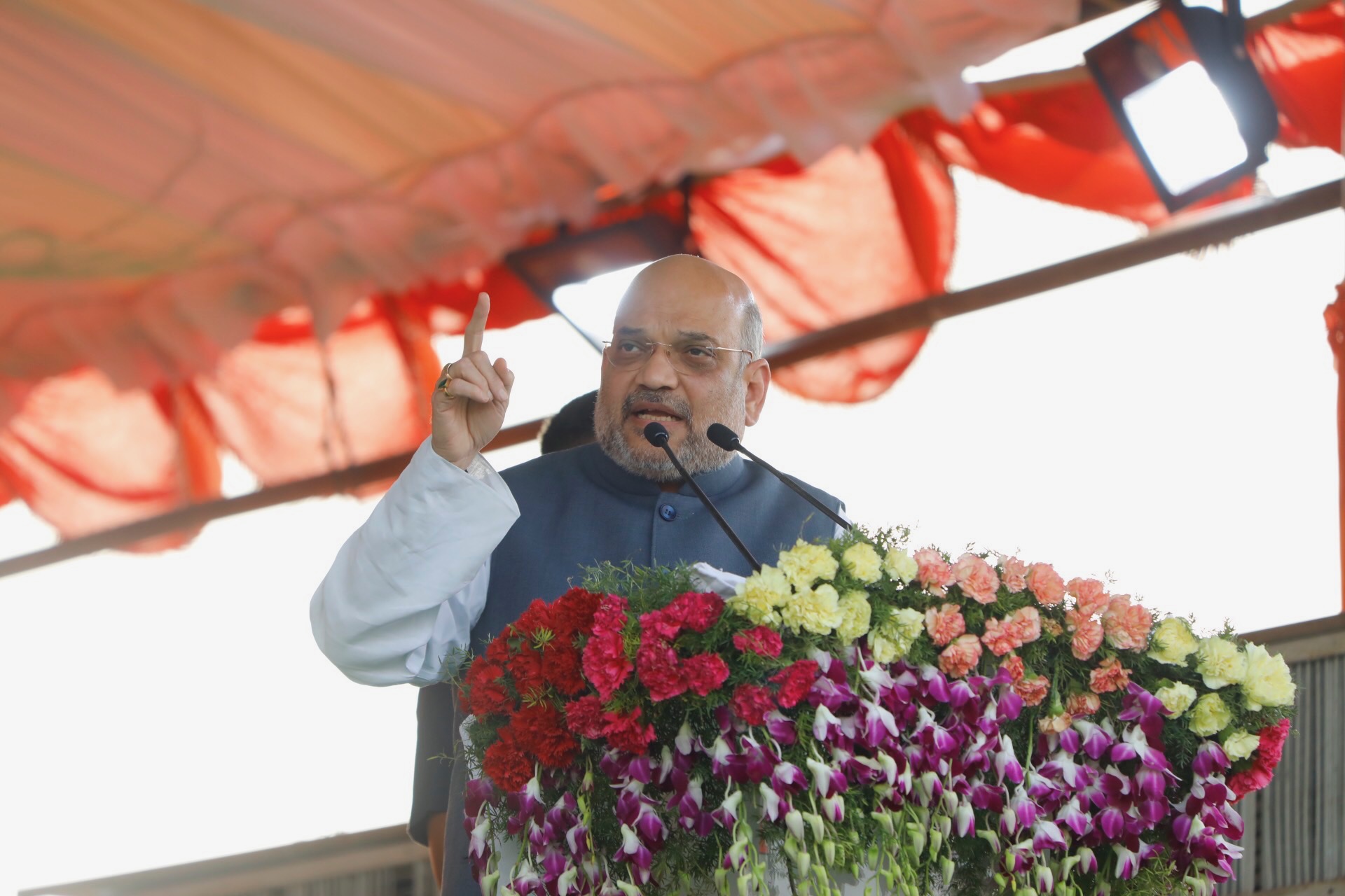 BJP National President Shri Amit Shah addressing a public meeting in Guntur (Andhra Pradesh)