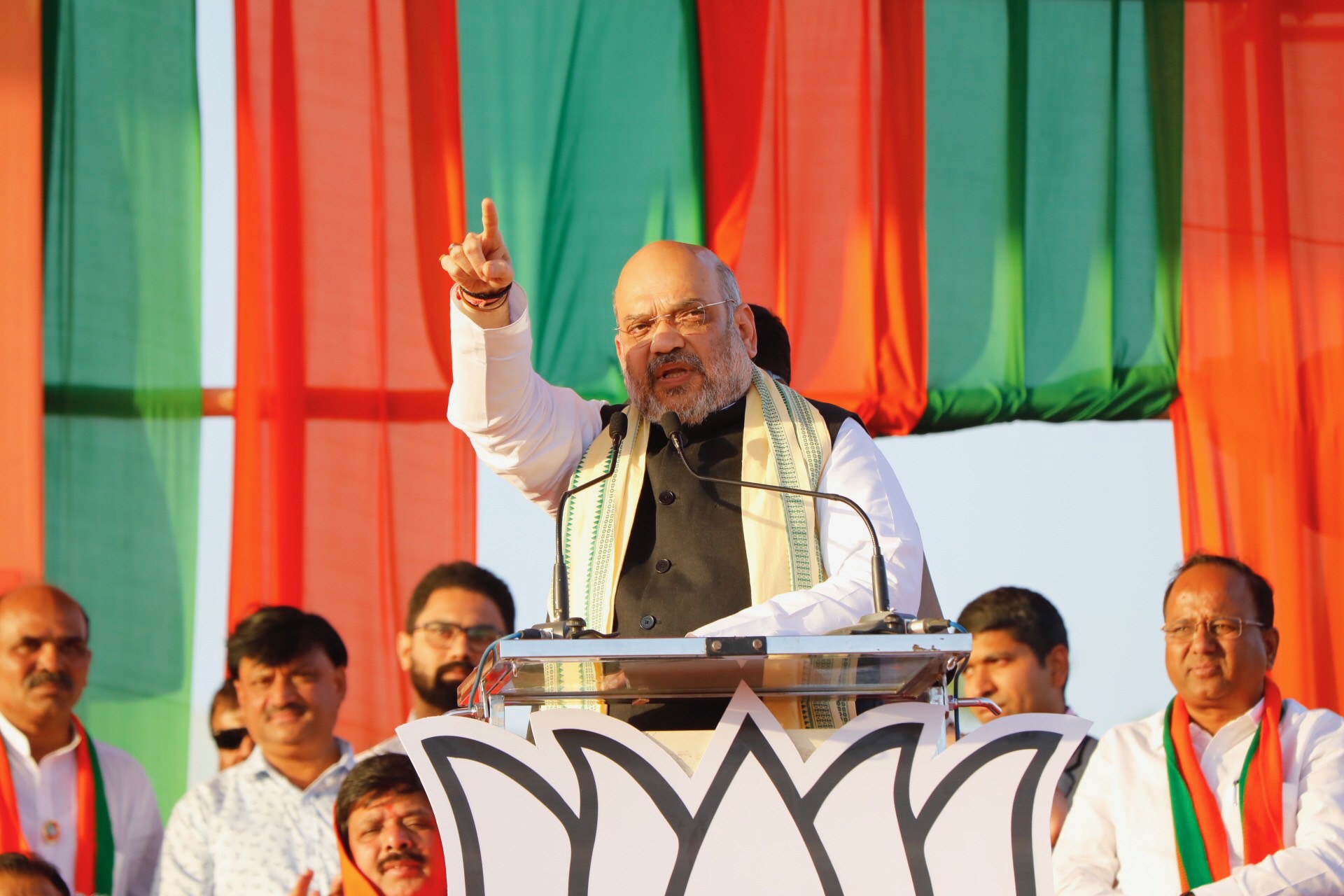 BJP National President Shri Amit Shah addressing a public meeting in Jalna, Maharashtra.