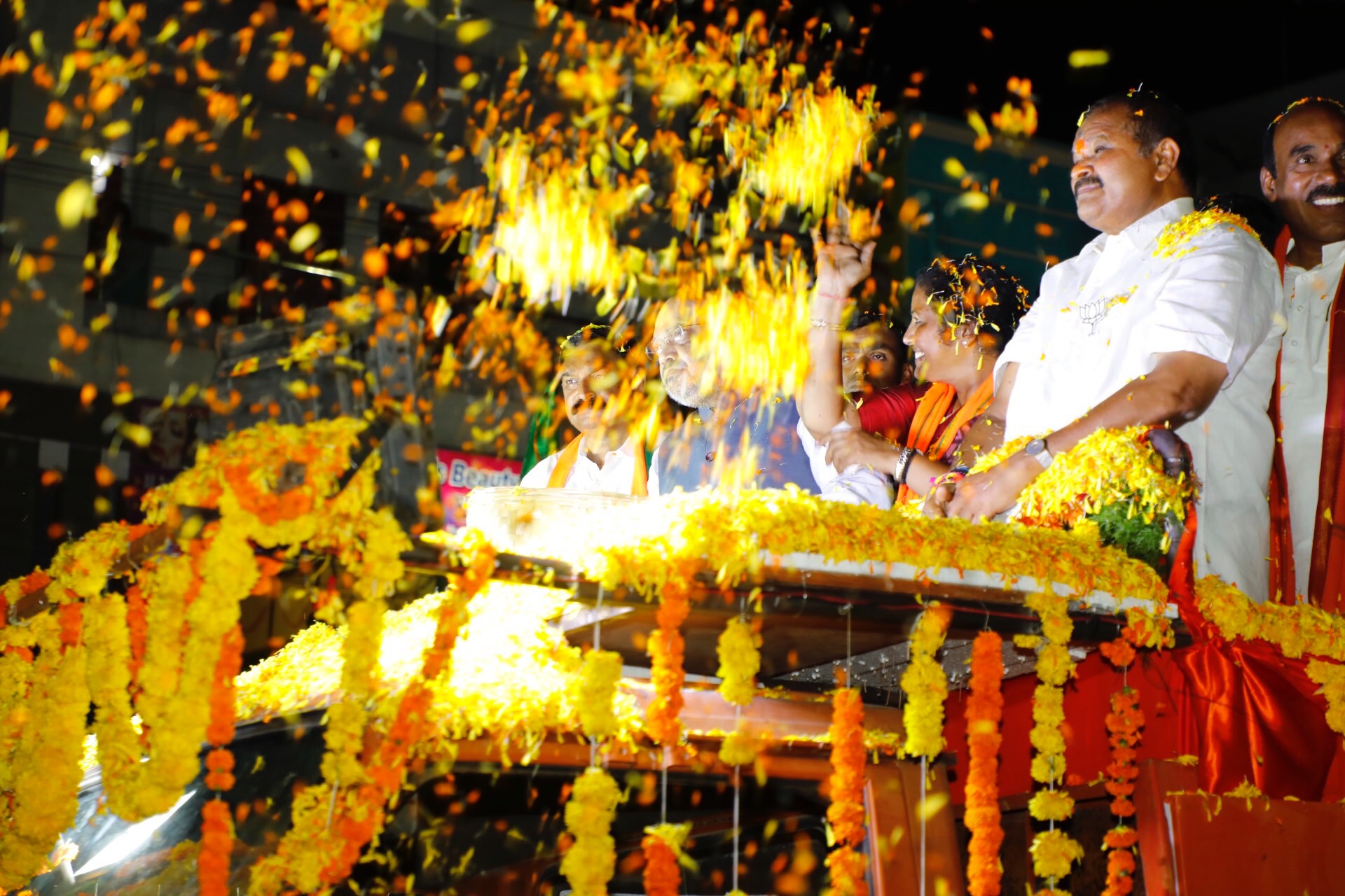  BJP National President, Shri Amit Shah ji's road show in Visakhapatnam