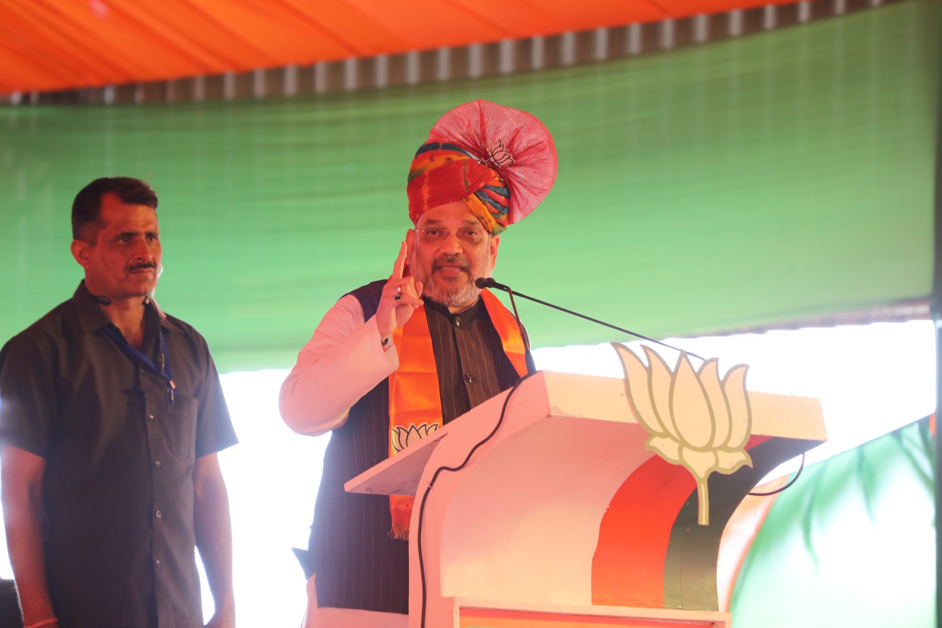  BJP National President Shri Amit Shah addressing a public meeting in Panipat (Haryana)