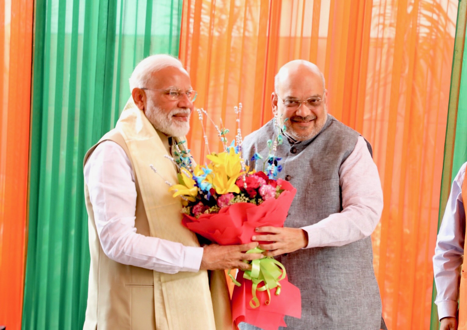  Aabhar Milan (get together) of Union Council of Ministers hosted by BJP National President, Shri Amit Shah in presence of Hon'ble Prime Minister Shri Narendra Modi at BJP HQ, 6A Deendayal Upadhyay Marg, New Delhi