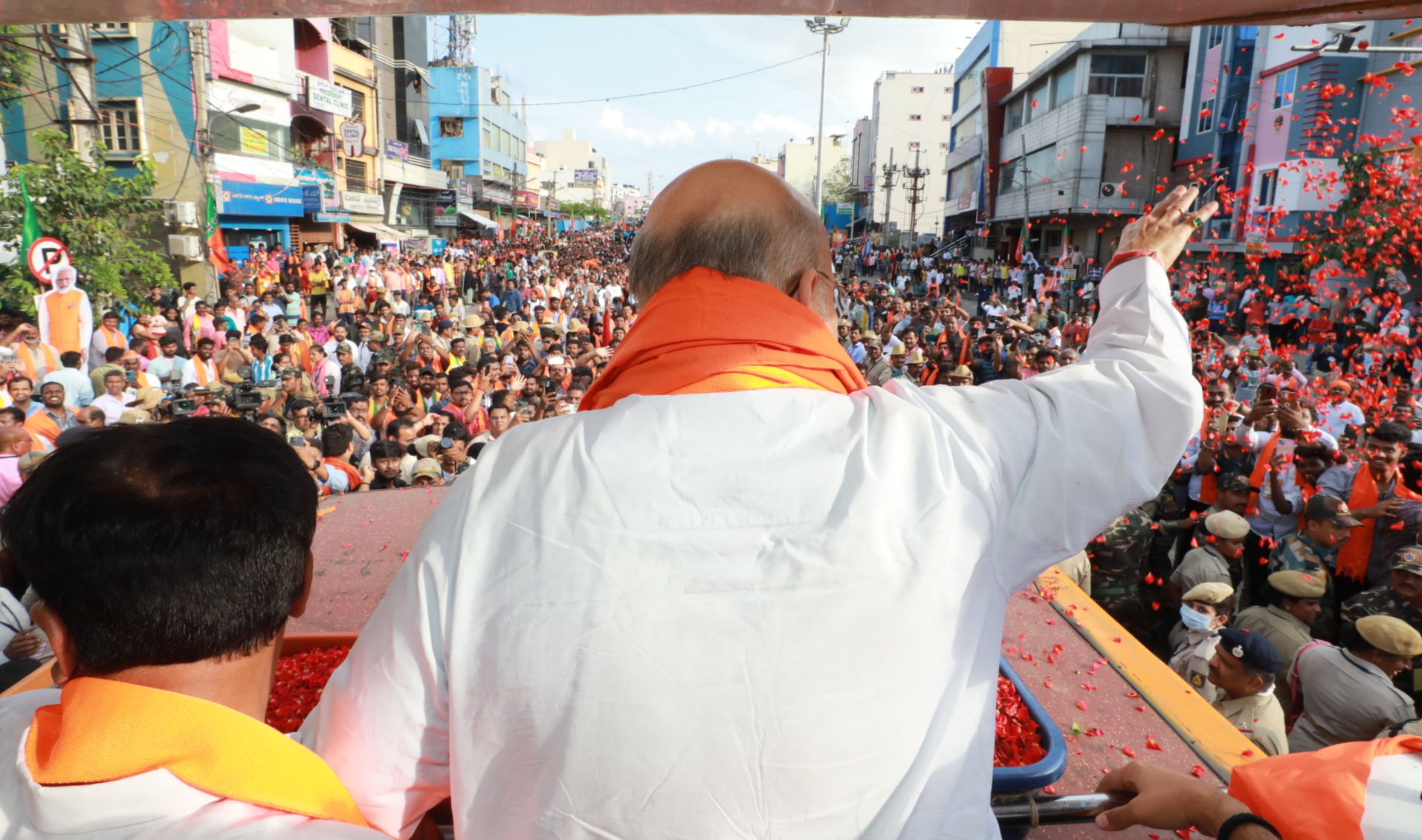 Road show of Hon'ble Union Home Minister & Minister of Cooperation Shri Amit Shah in BTM Layout (Karnataka)