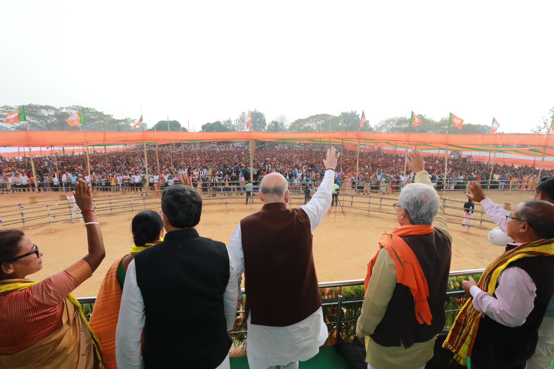 Hon'ble Union Home Minister & Minister of Cooperation Shri Amit Shah addressing "Vijay Sankalp Rally" in Charilam (Tripura).