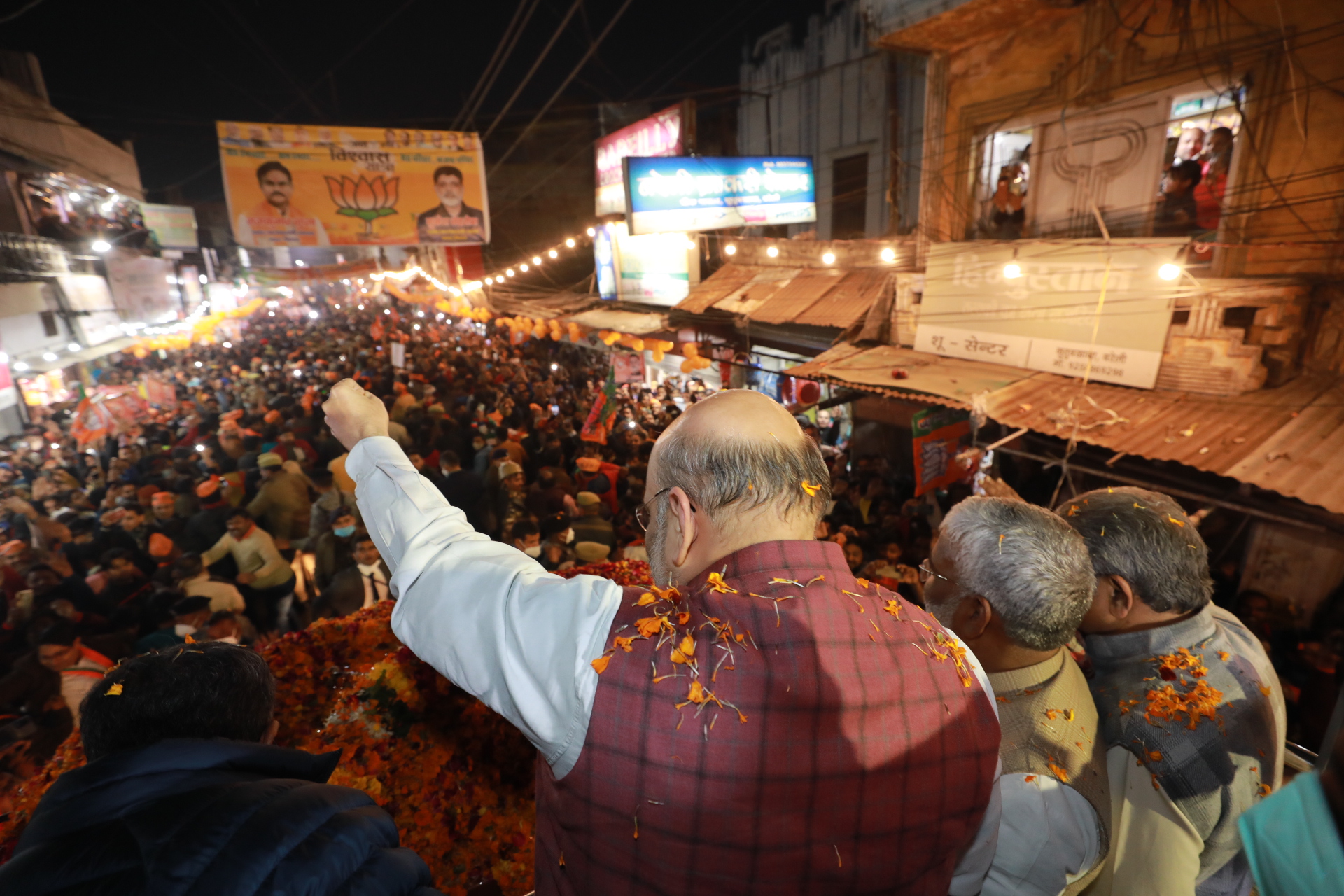 Road show of Hon'ble Union Home Minister & Minister for Cooperation Shri Amit Shah in Bareilly (Uttar Pradesh)