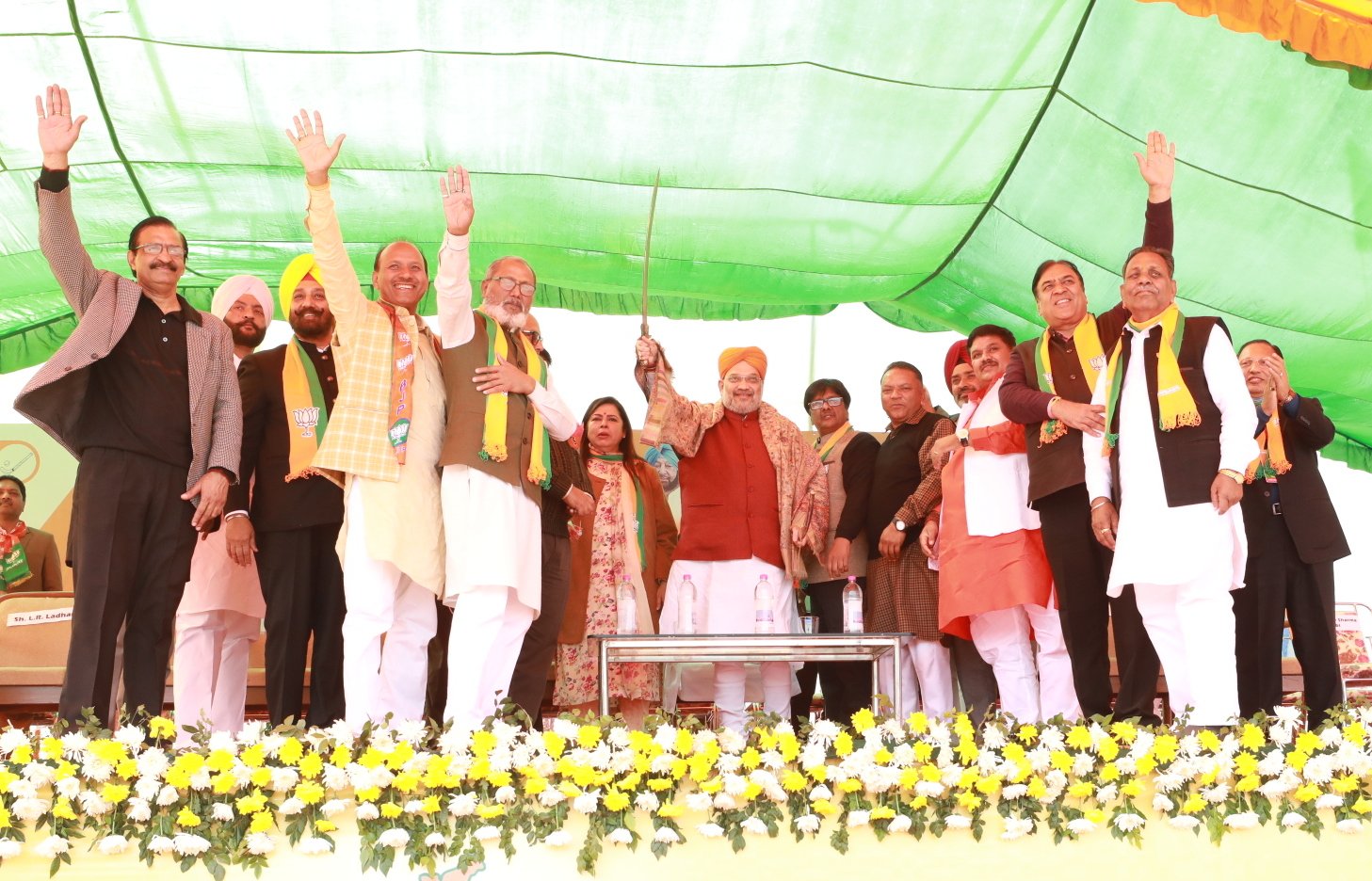 Hon'ble Union Home Minister & Minister of Cooperation Shri Amit Shah addressing a public meeting in Ludhiana (Punjab).