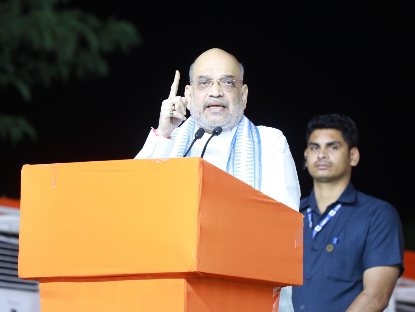 Hon'ble Union Home Minister and Minister of Cooperation Shri Amit Shah addressing Vijay Sankalp Sabha in Chevella (Telangana)