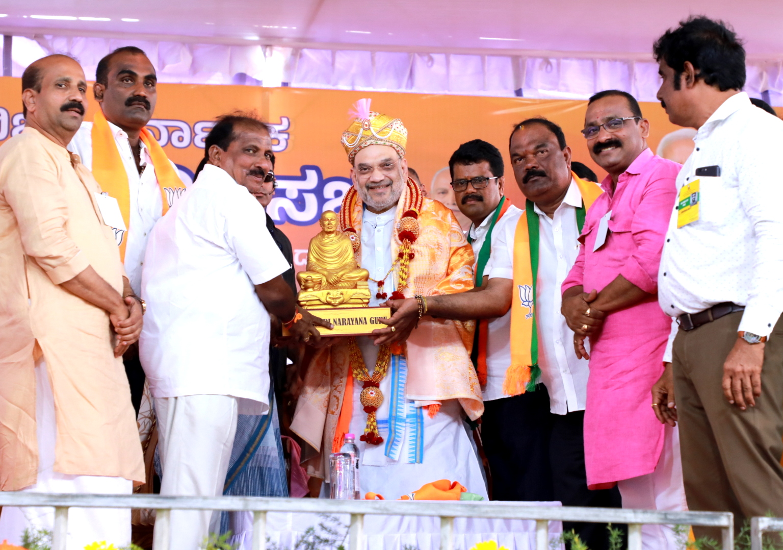 Hon'ble Union Home Minister & Minister of Cooperation Shri Amit Shah addressing a public meeting in Udupi (Karnataka)