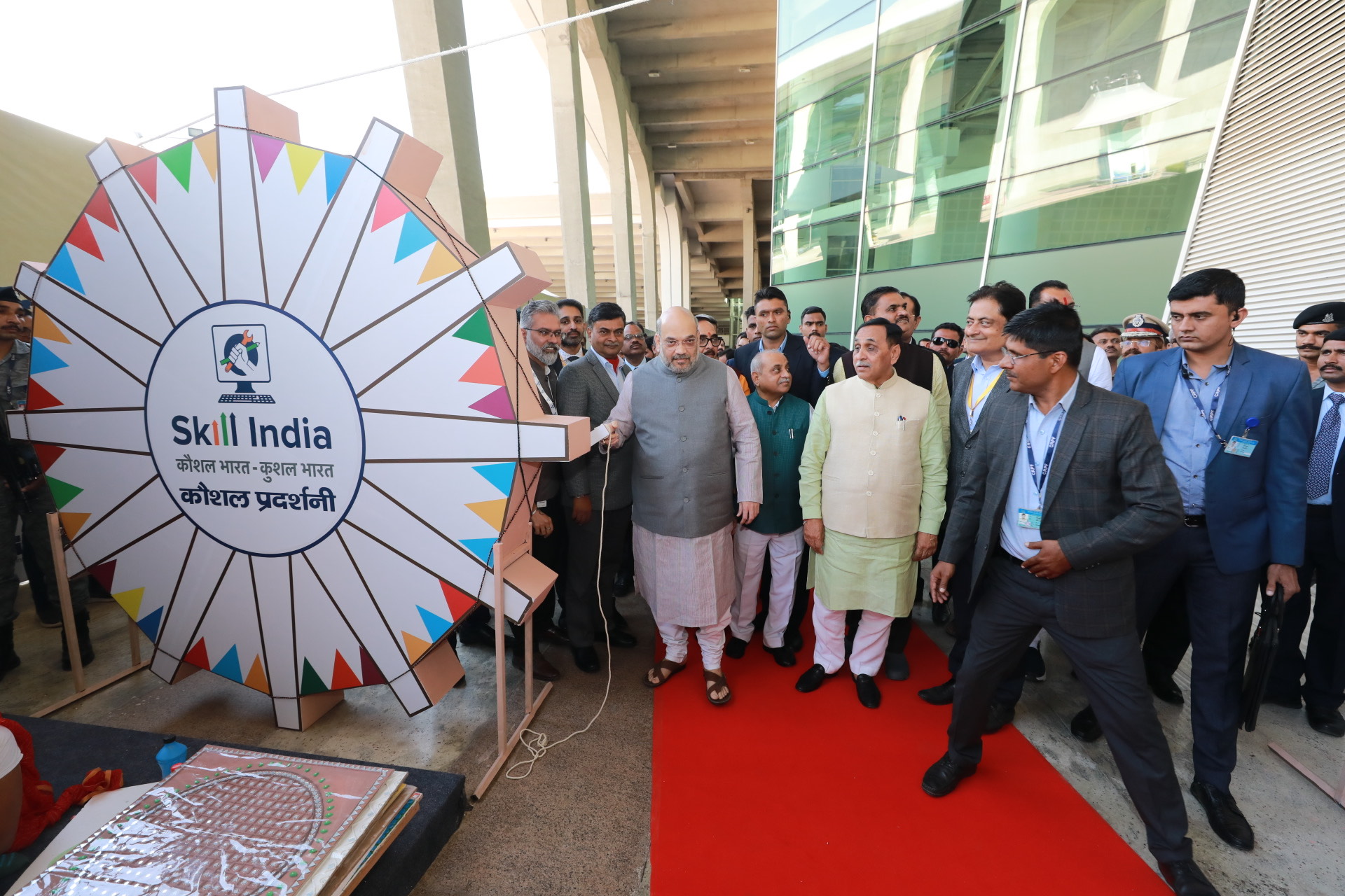 Photographs : Hon'ble Home Minister and BJP National President Shri Amit Shah addressing Foundation Stone Ceremony of Indian Institute in Gandhi Nagar(Guj)