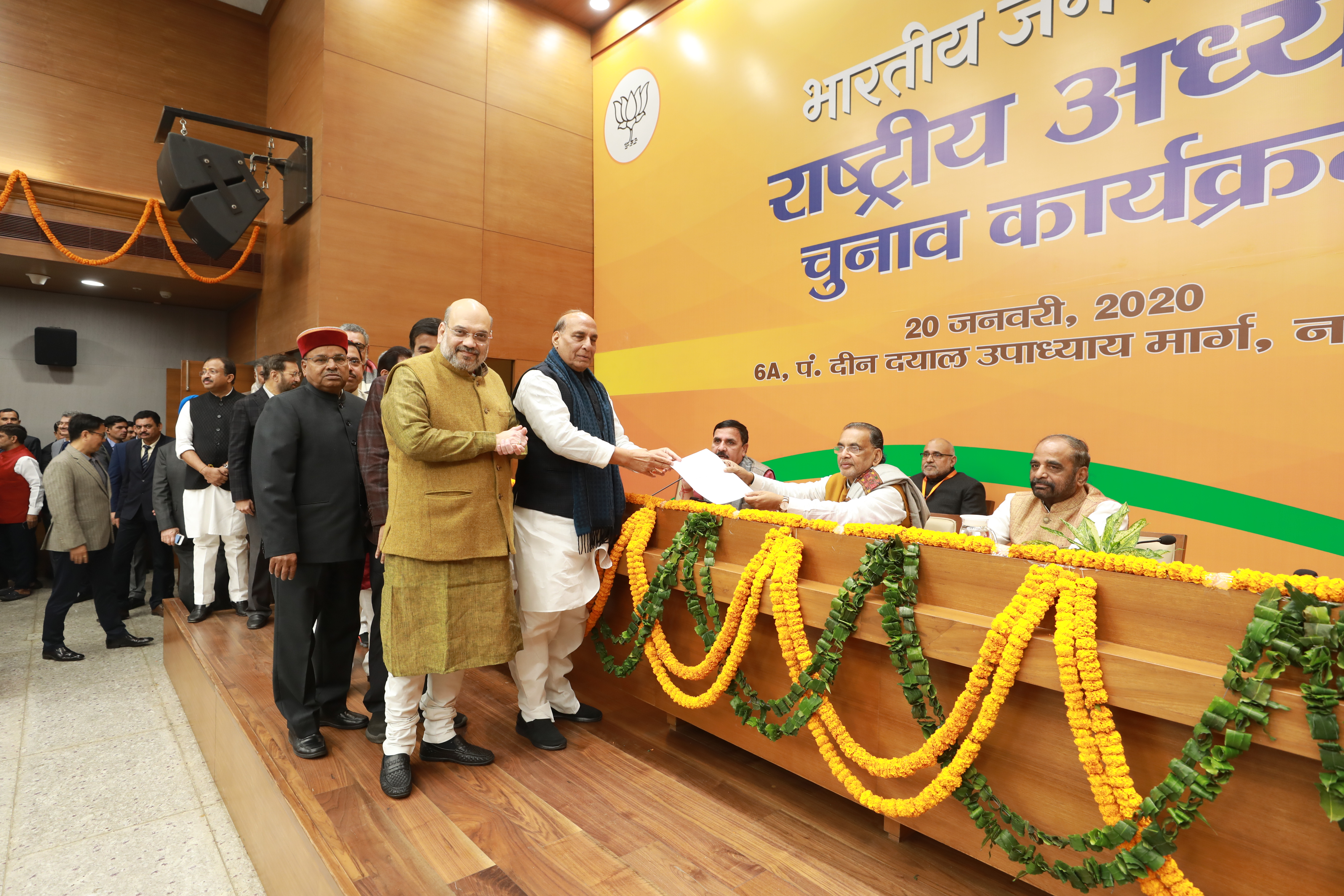 Photographs : Nomination process of BJP National President at BJP HQ, 6A DDU Marg, NewDelhi