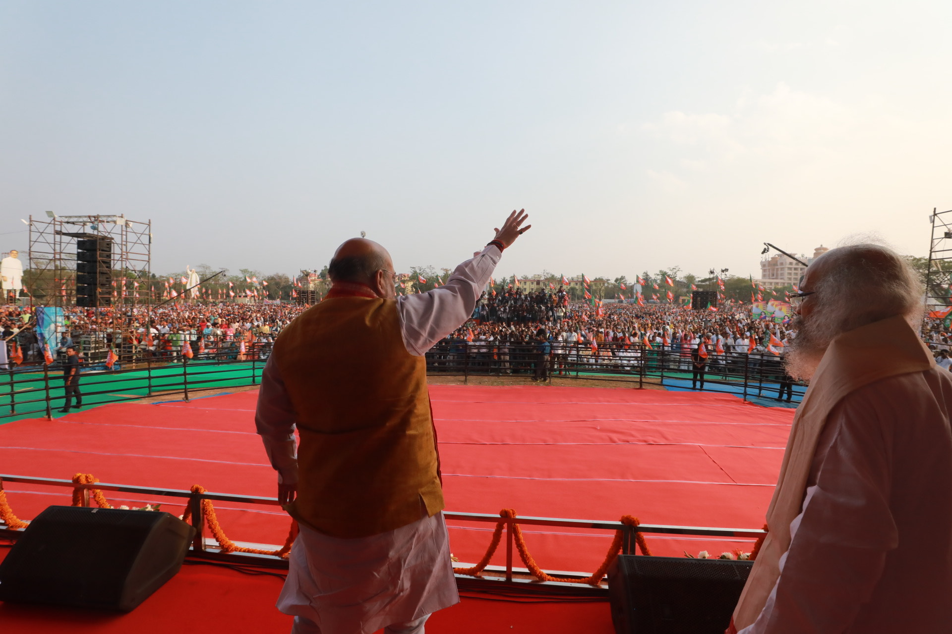 Photographs : Hon'ble Home Minister Shri Amit Shah addressing Vishal Jan Samavesh at Janata Maidan, Jaydev Vihar, Bhubaneswar, Odisha