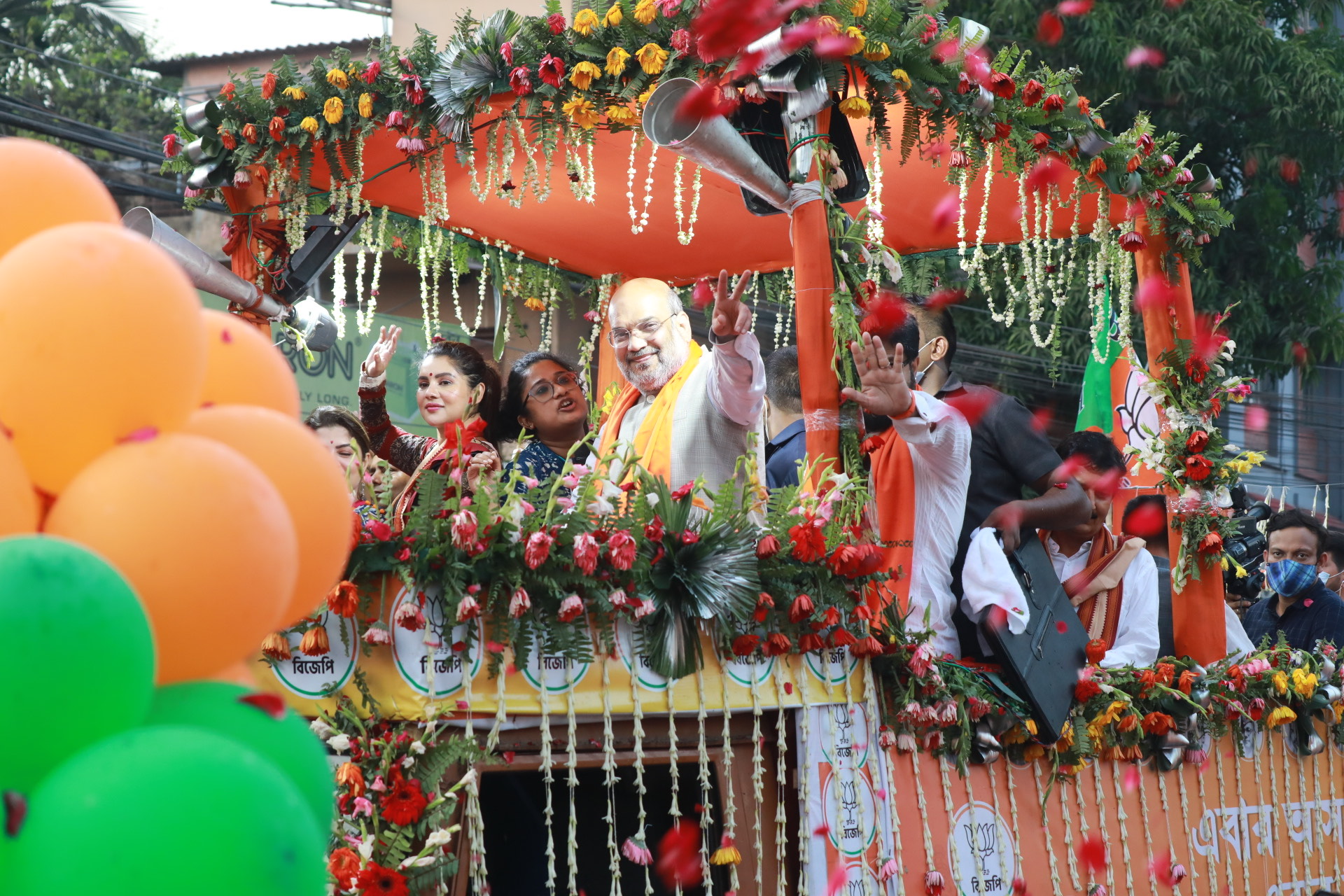  Hon'ble Union Home Minister Shri Amit Shah ji's road show in Behala Purba (West Bengal).