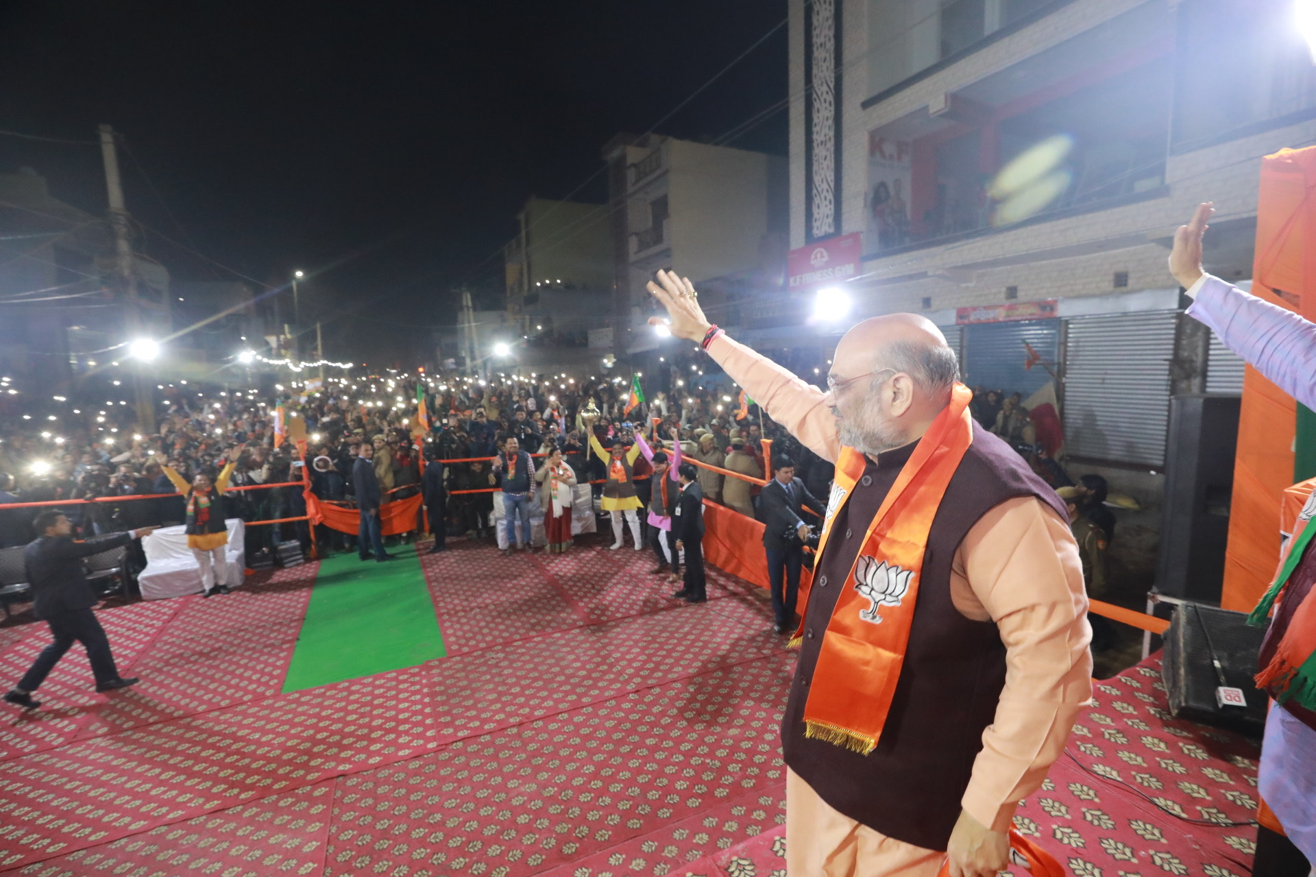 Photographs : Hon'ble Home Minister Shri Amit Shah addressing a public meeting in Mustafabad (Delhi)