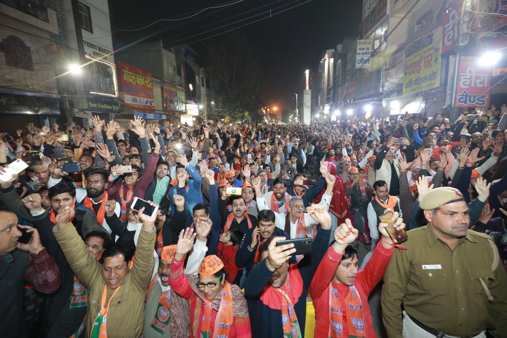 Photographs : Hon'ble Home Minister Shri Amit Shah addressing a public meeting in Rohtas Nagar (Delhi)