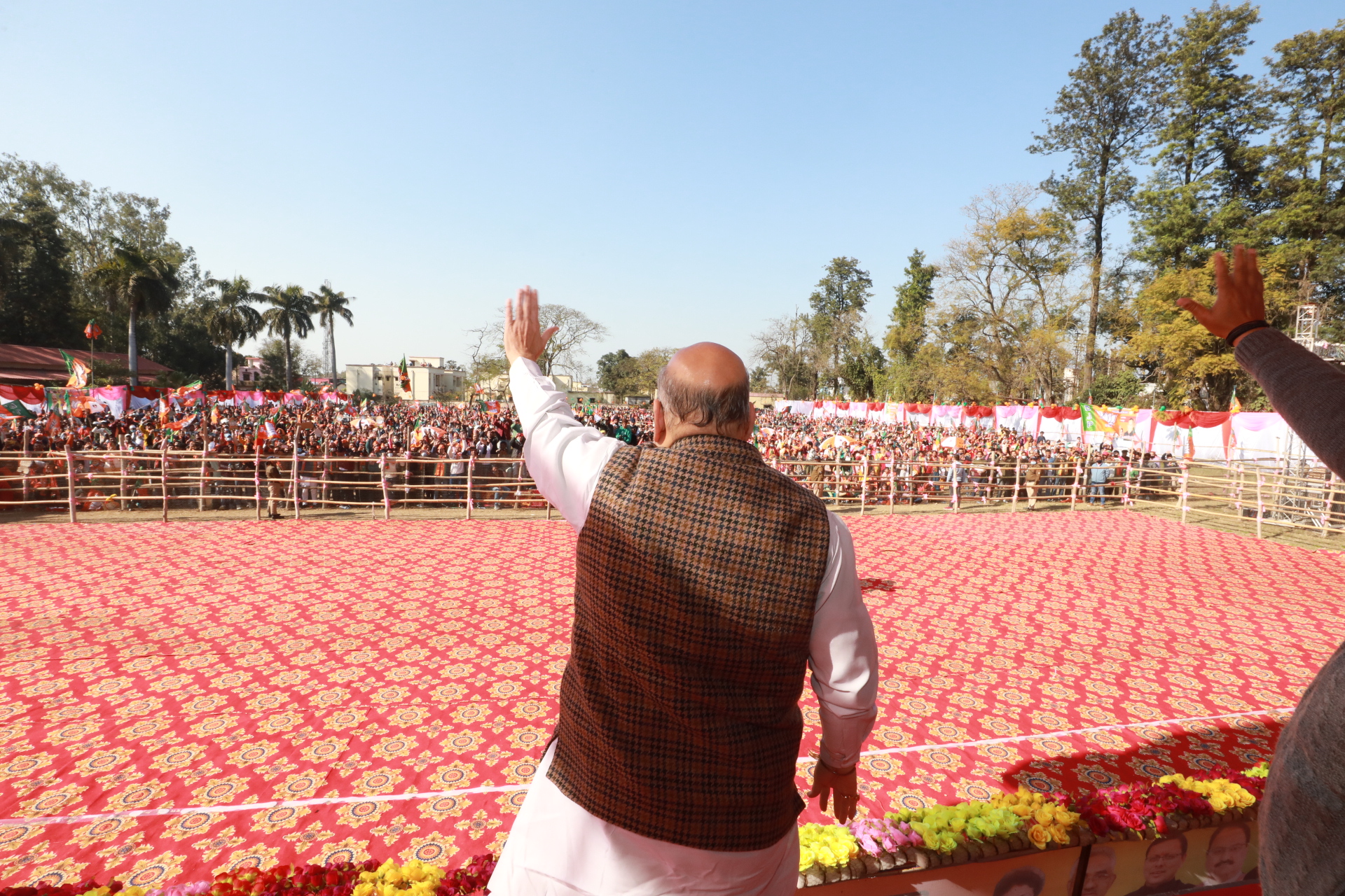 Hon'ble Union Home Minister & Minister of Cooperation Shri Amit Shah addressing a public meeting in Sahaspur (Uttarakhand)