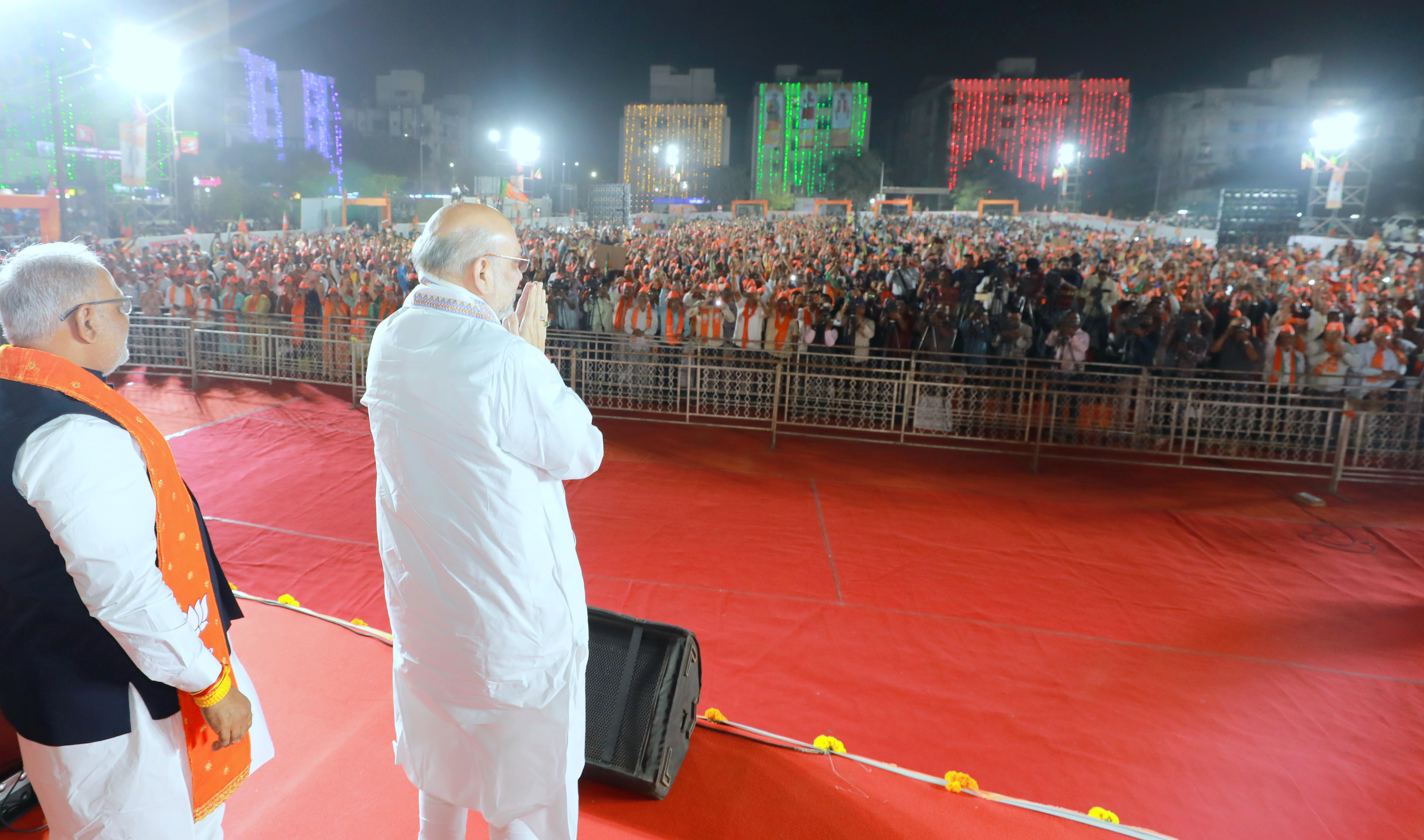 Hon'ble Union Home Minister & Minister of Cooperation Shri Amit Shah addressing Vijay Sankalp Rally in Sabarmati (Ahmedabad)