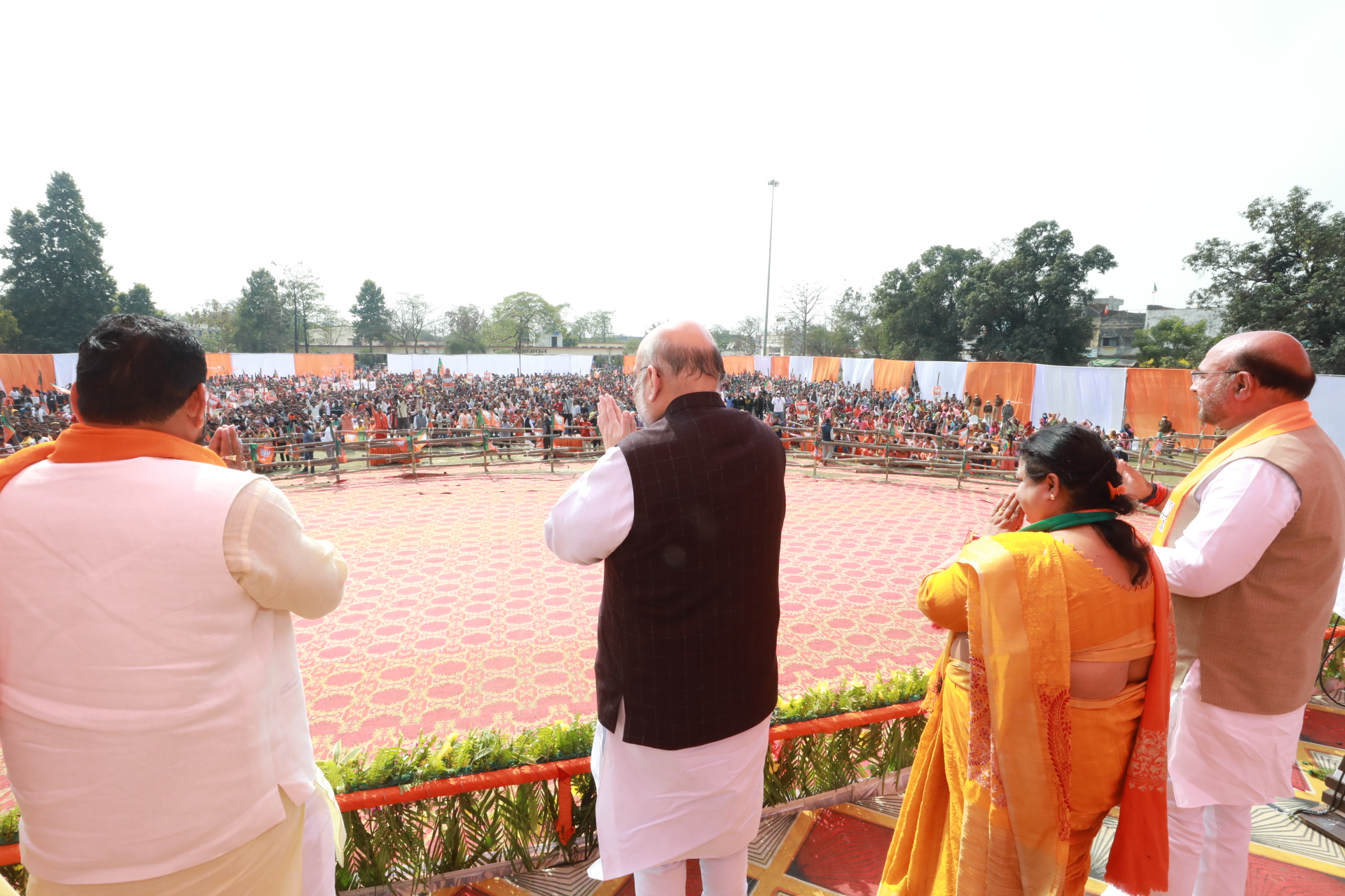 Hon'ble Union Home Minister and Minister of Cooperation Shri Amit Shah addressing a public meeting in Bahraich (Uttar Pradesh)