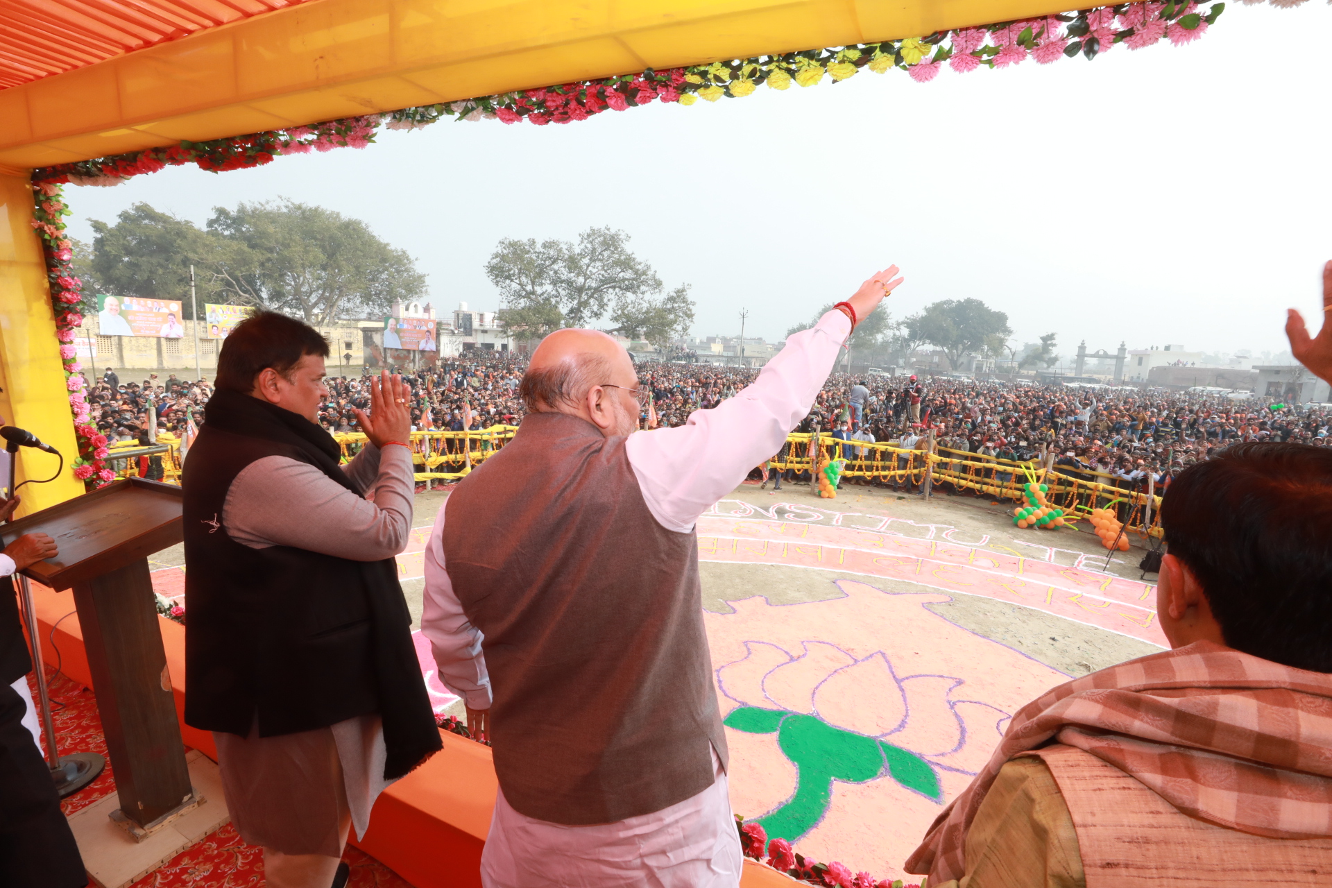  Hon’ble Union Home Minister & Minister of Co-operation Shri Amit addressing a public meeting in Sahaswan (Uttar Pradesh).