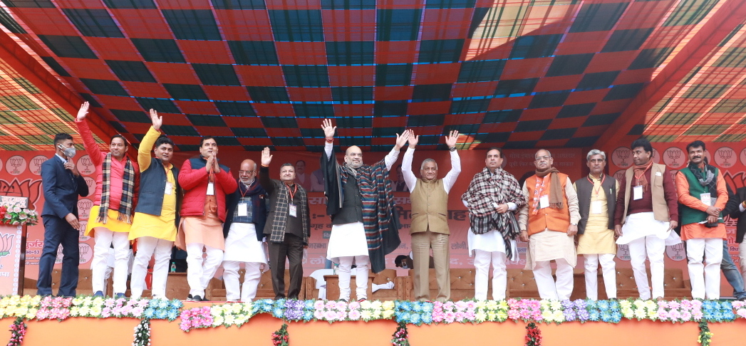 Hon’ble Union Home Minister & Minister of Co-operation Shri Amit addressing a public meeting in Loni (Uttar Pradesh)