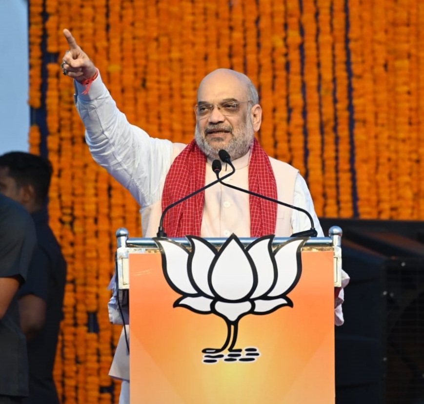 Hon'ble Union Home Minister & Minister of Cooperation Shri Amit Shah addressing a public meeting in South Goa (Goa).