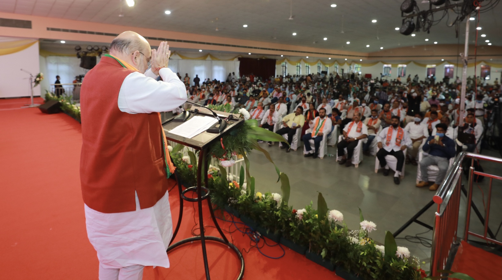 Hon'ble Union Home Minister & Minister of Cooperation Shri Amit Shah while addressing public rallies in Ponda & Sanvordem (Goa)