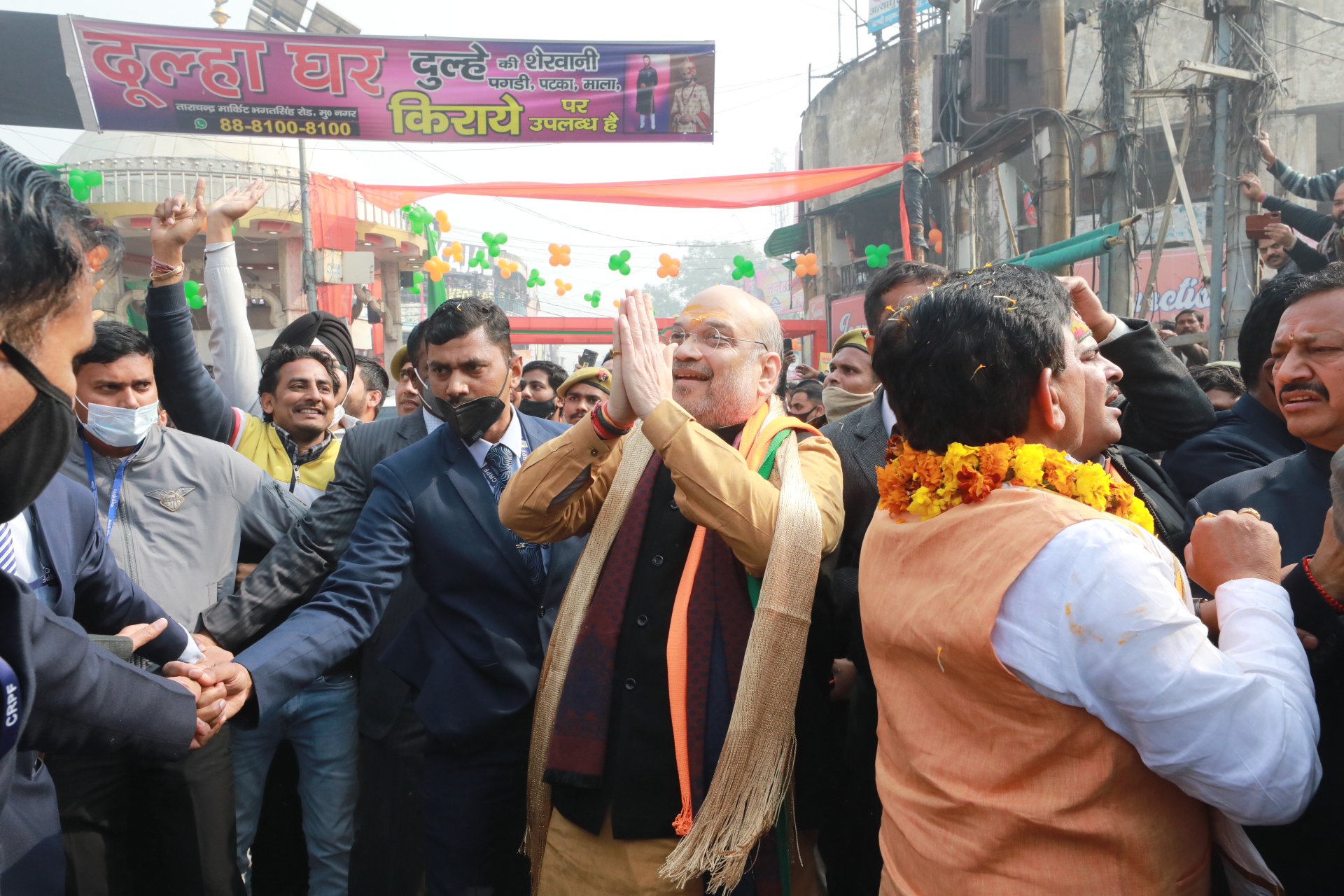  Hon'ble Union Home Minister and Minister of Cooperation Shri Amit Shah ji's door to door campaign in Muzaffarnagar (Uttar Pradesh)