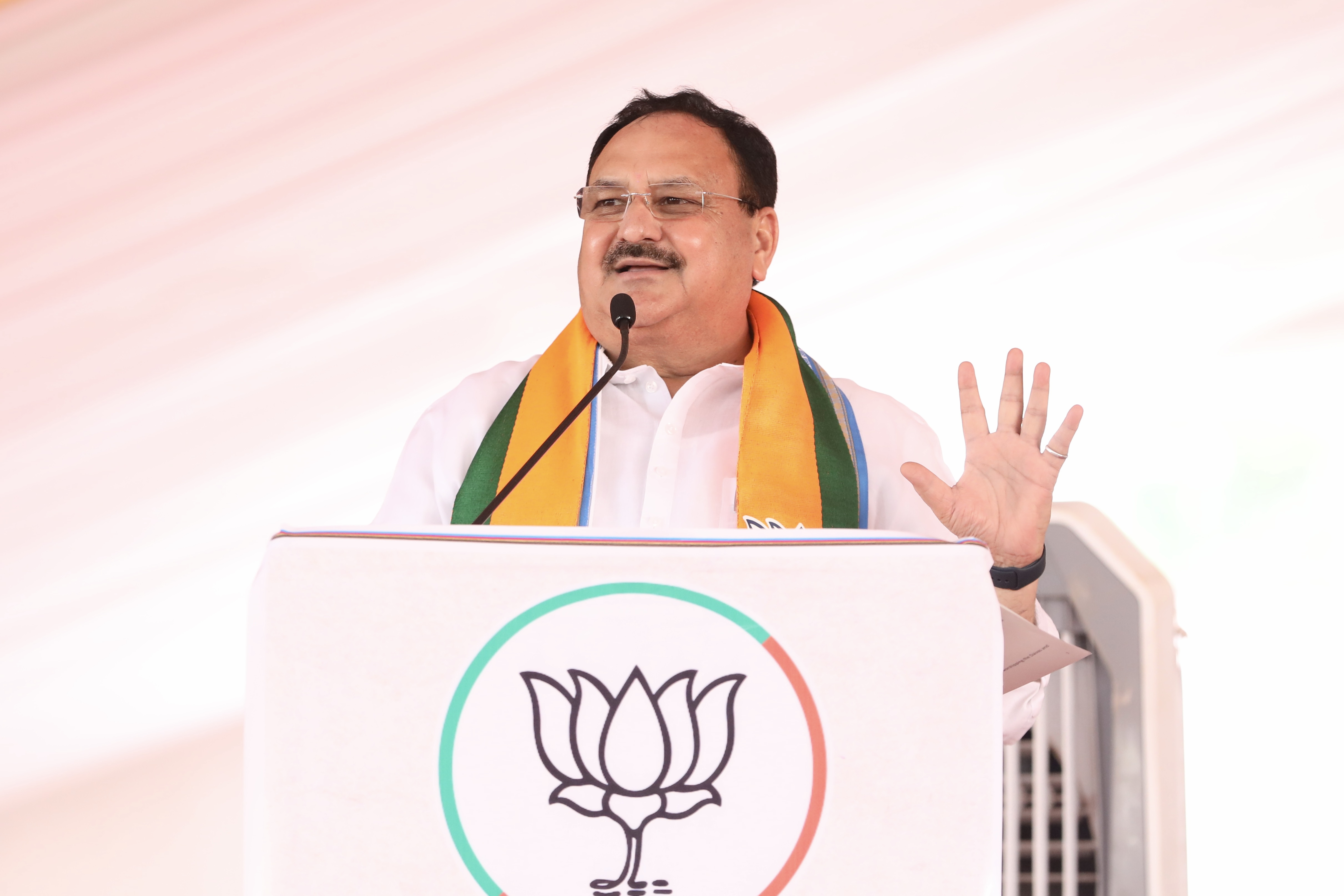 BJP National President Shri J.P. Nadda addressing a public meeting at Nagucity, Hosaru, Mullikatte Ground,Baindoor, Udupi (K’taka)