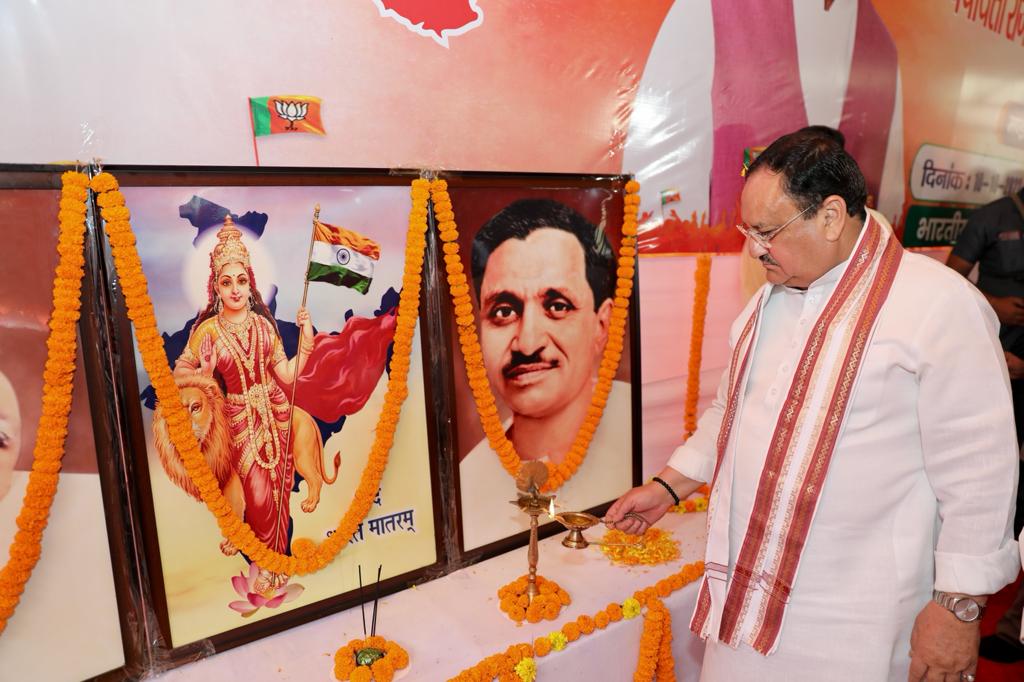  Hon'ble BJP National President Shri J.P. Nadda addressing Local Bodies and Panchayati Raj Janpratinidhi Sammelan in Mandi (Himachal Pradesh)