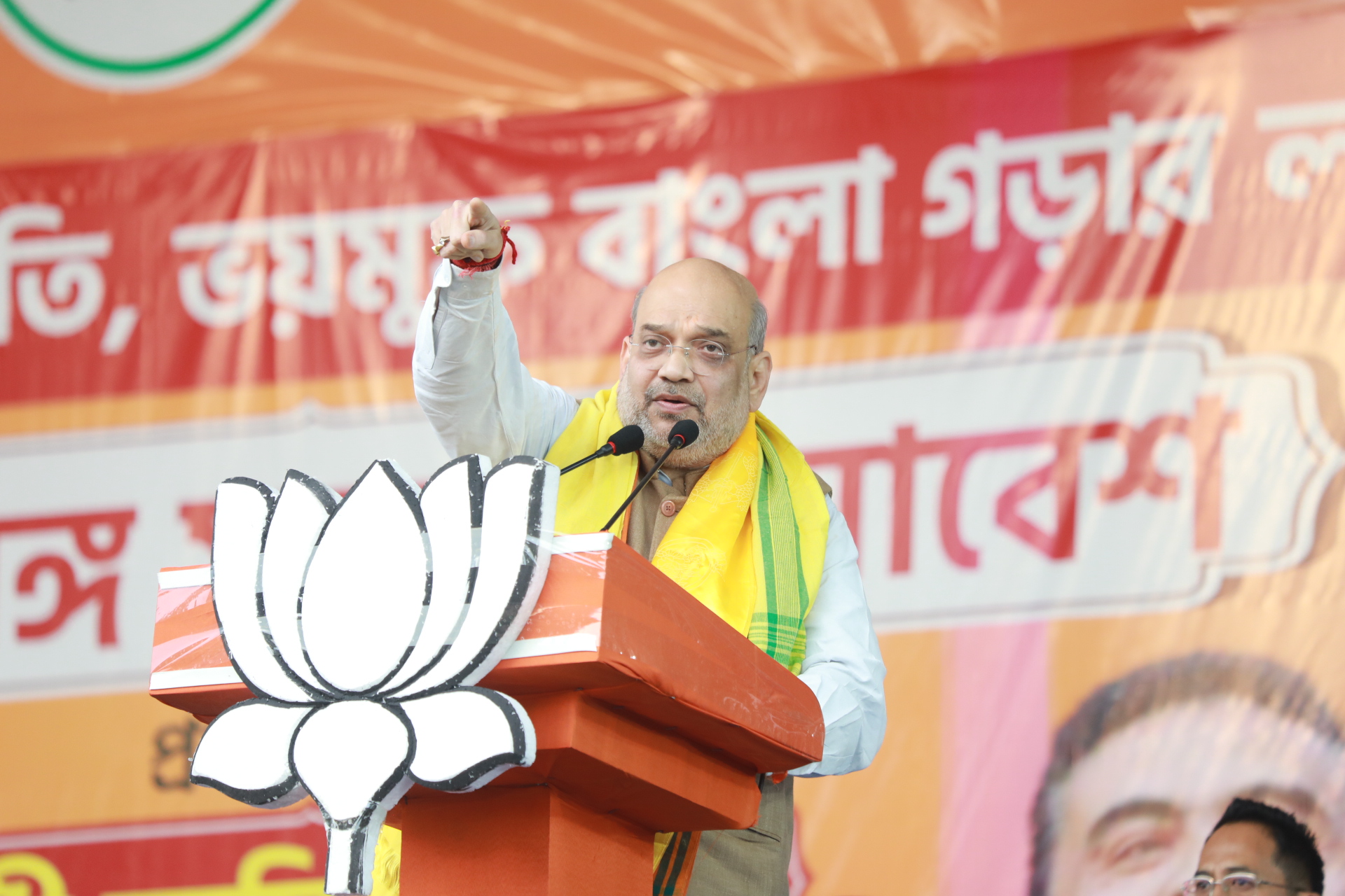 Hon'ble Union Home Minister & Minister for Cooperation Shri Amit Shah while addressing a public rally in Siliguri (West Bengal)