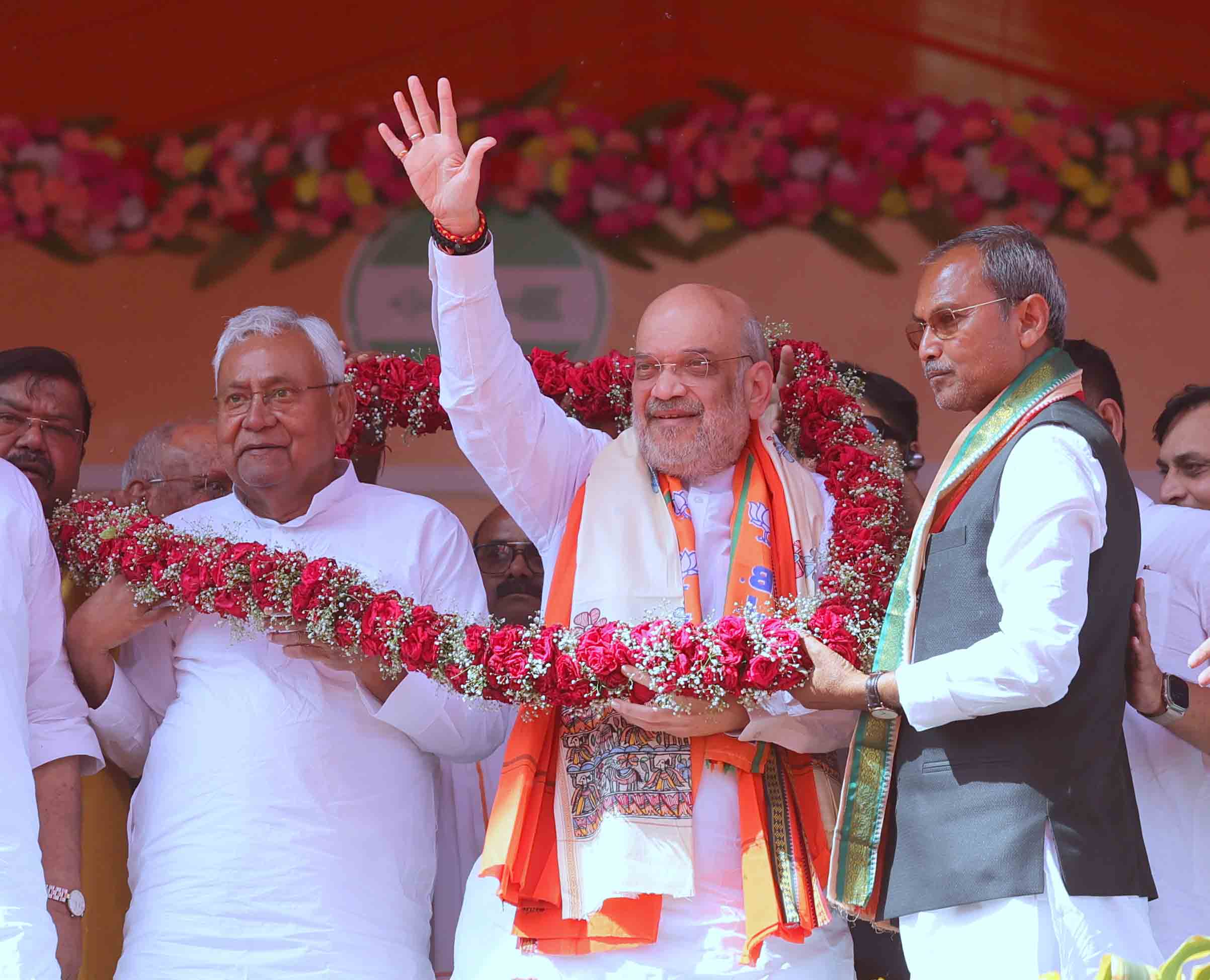 Hon'ble Union Home Minister and Minister of Cooperation Shri Amit Shah addressing a public rally in Katihar (Bihar)